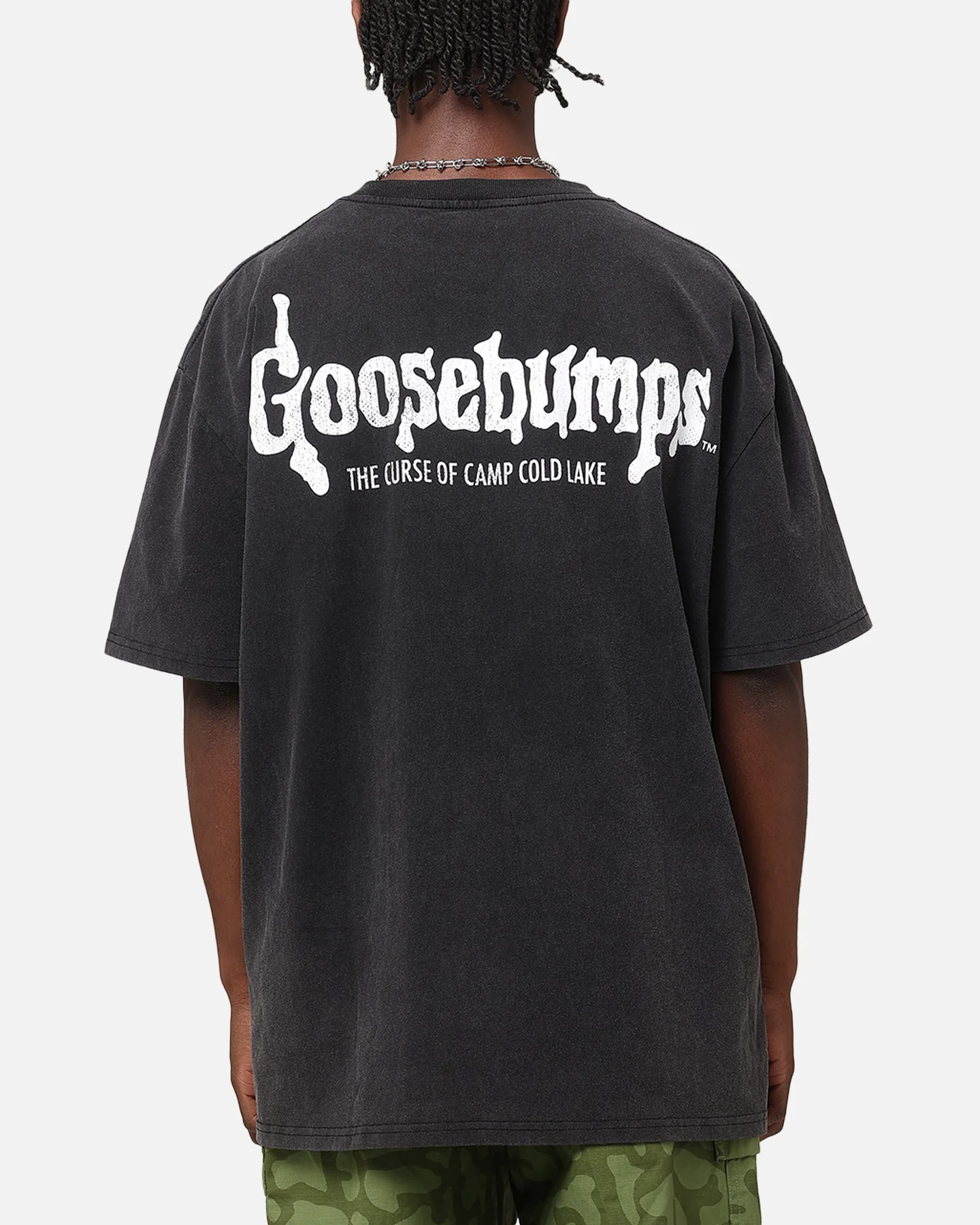 American Thrift X Goosebumps Cold Lake Heavy T-Shirt Vintage Black - Image 2