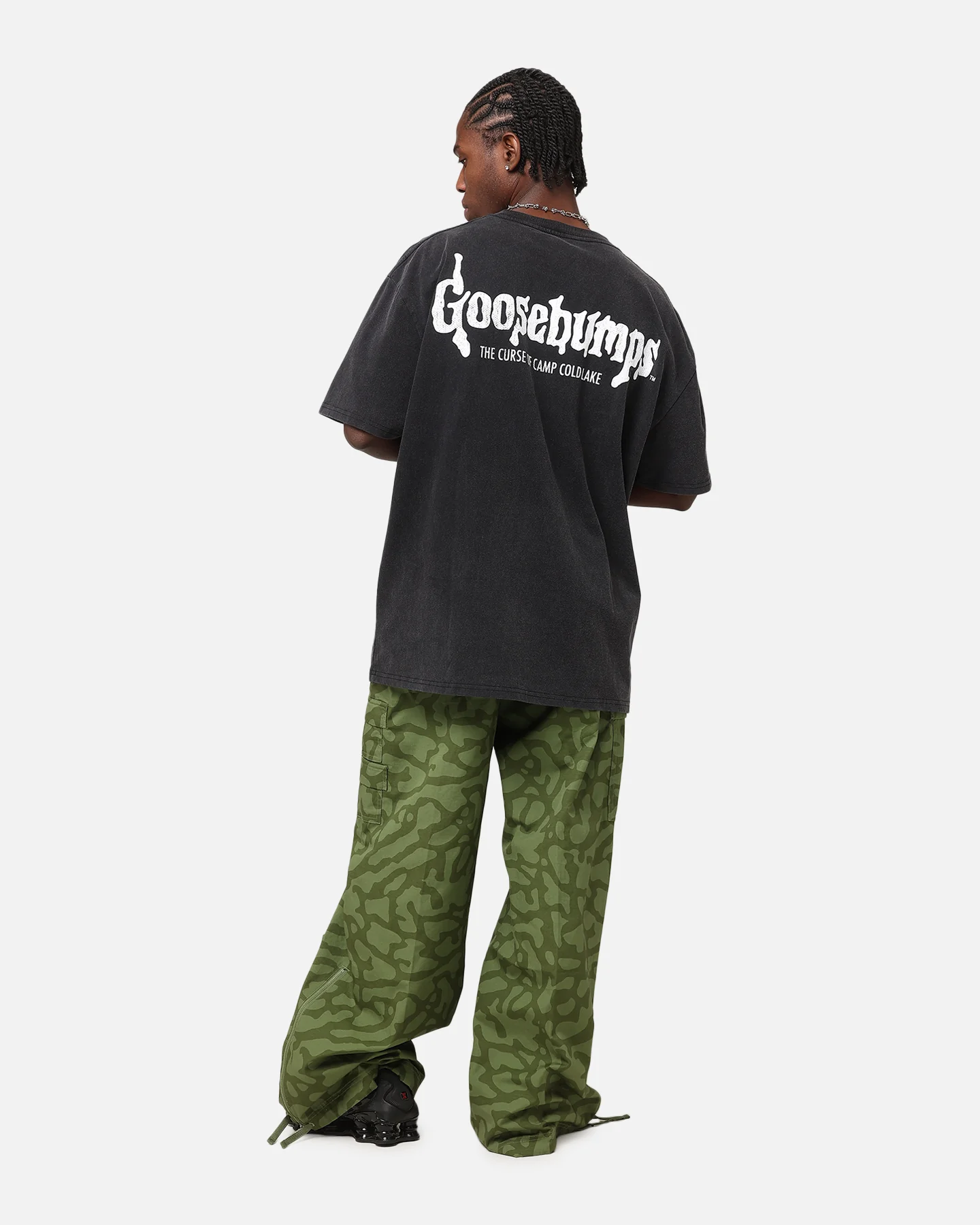American Thrift X Goosebumps Cold Lake Heavy T-Shirt Vintage Black - Image 4