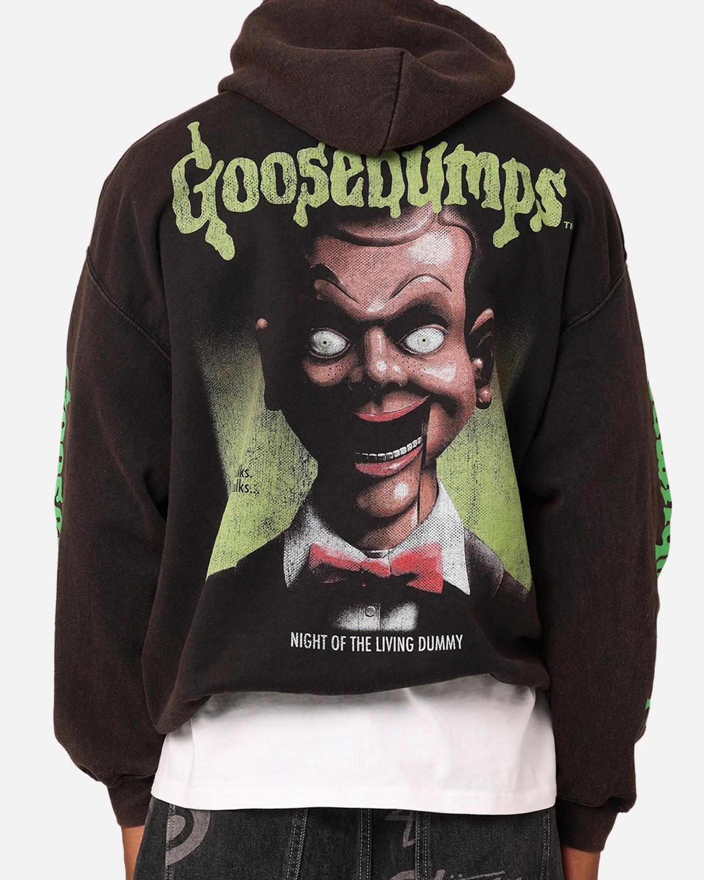 American Thrift X Goosebumps Living Dummy Hoodie Washed Charcoal - Image 5