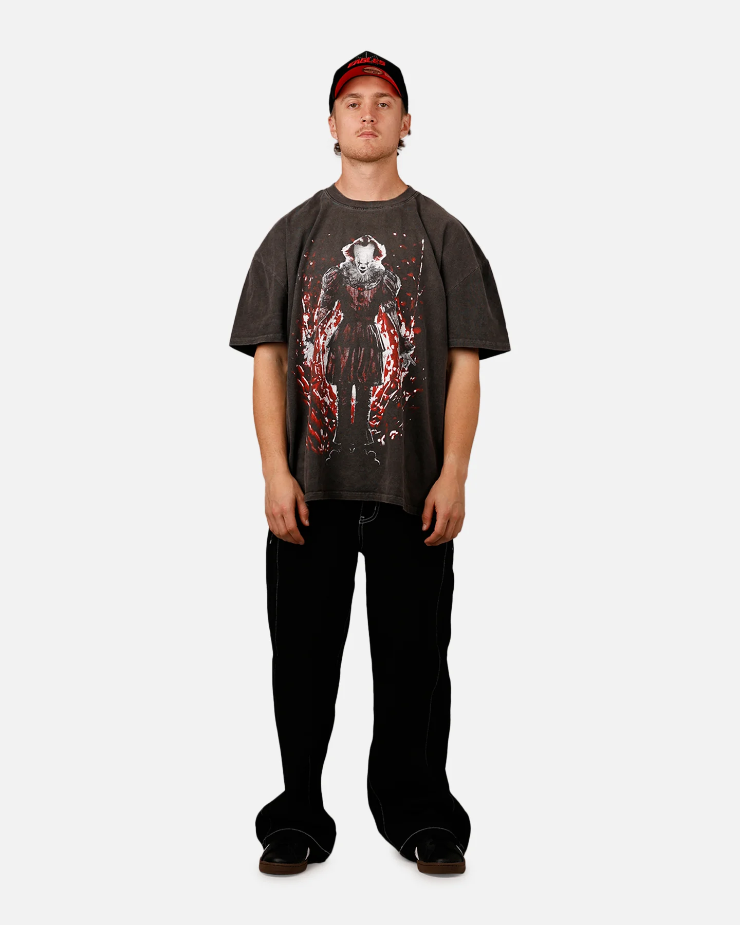 American Thrift X IT 'Horror Classics' The Dead Lights Heavy T-Shirt Black Wash - Image 3