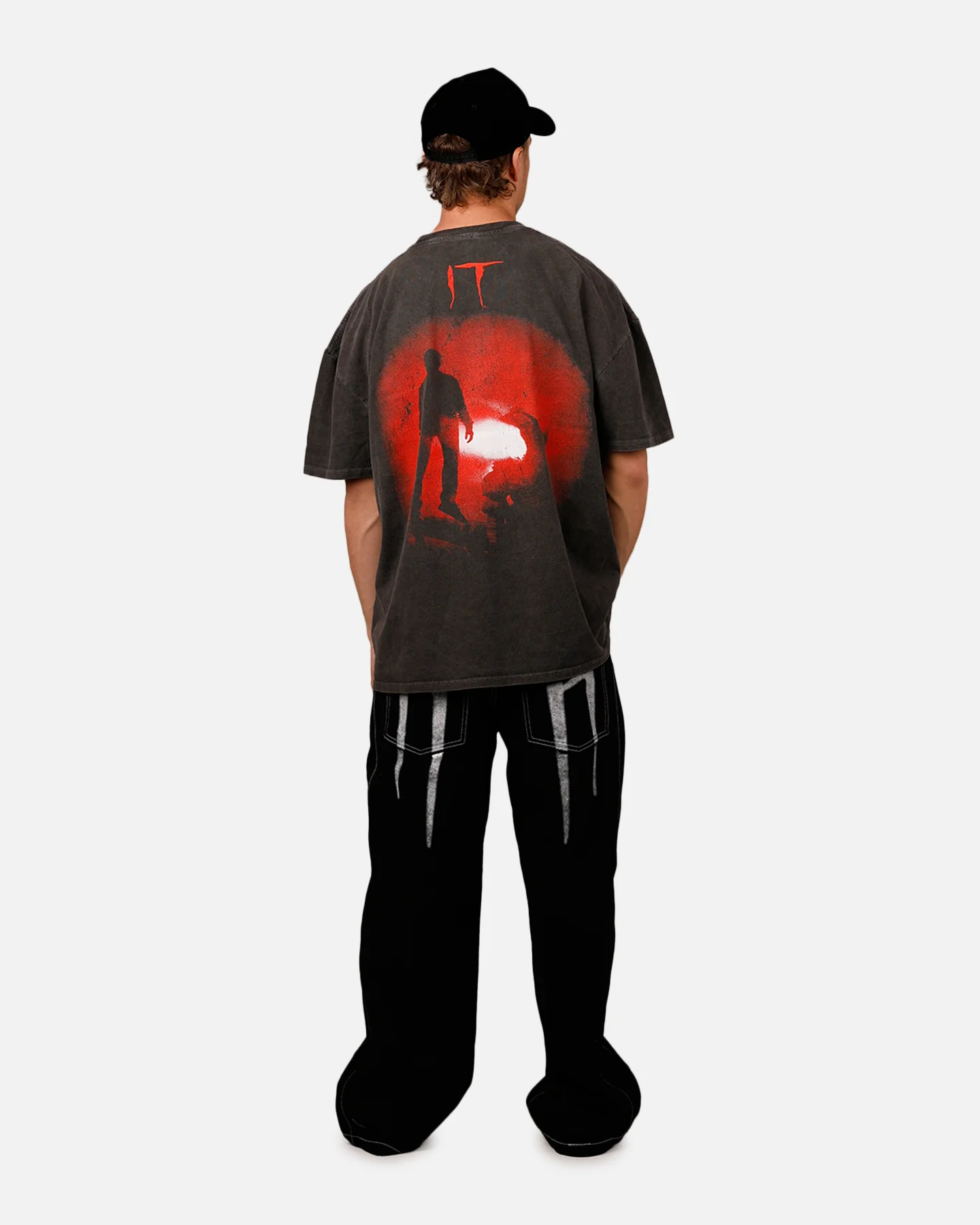 American Thrift X IT 'Horror Classics' The Dead Lights Heavy T-Shirt Black Wash - Image 6