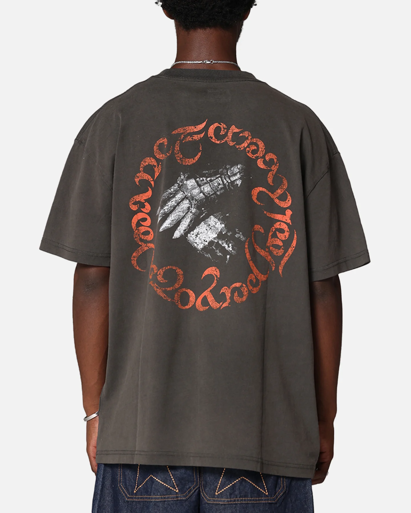 American Thrift X Lord Of The Rings Fellowship Heavy T-Shirt Black Wash - Image 2