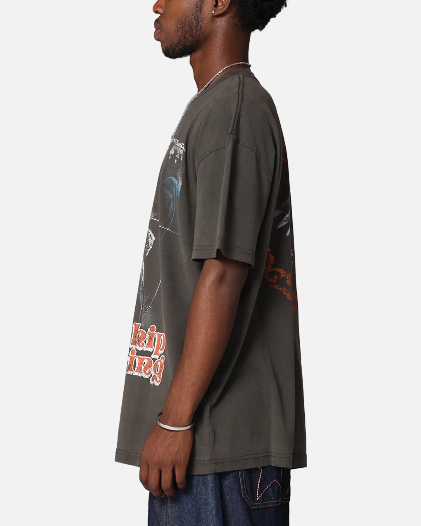 American Thrift X Lord Of The Rings Fellowship Heavy T-Shirt Black Wash - Image 6