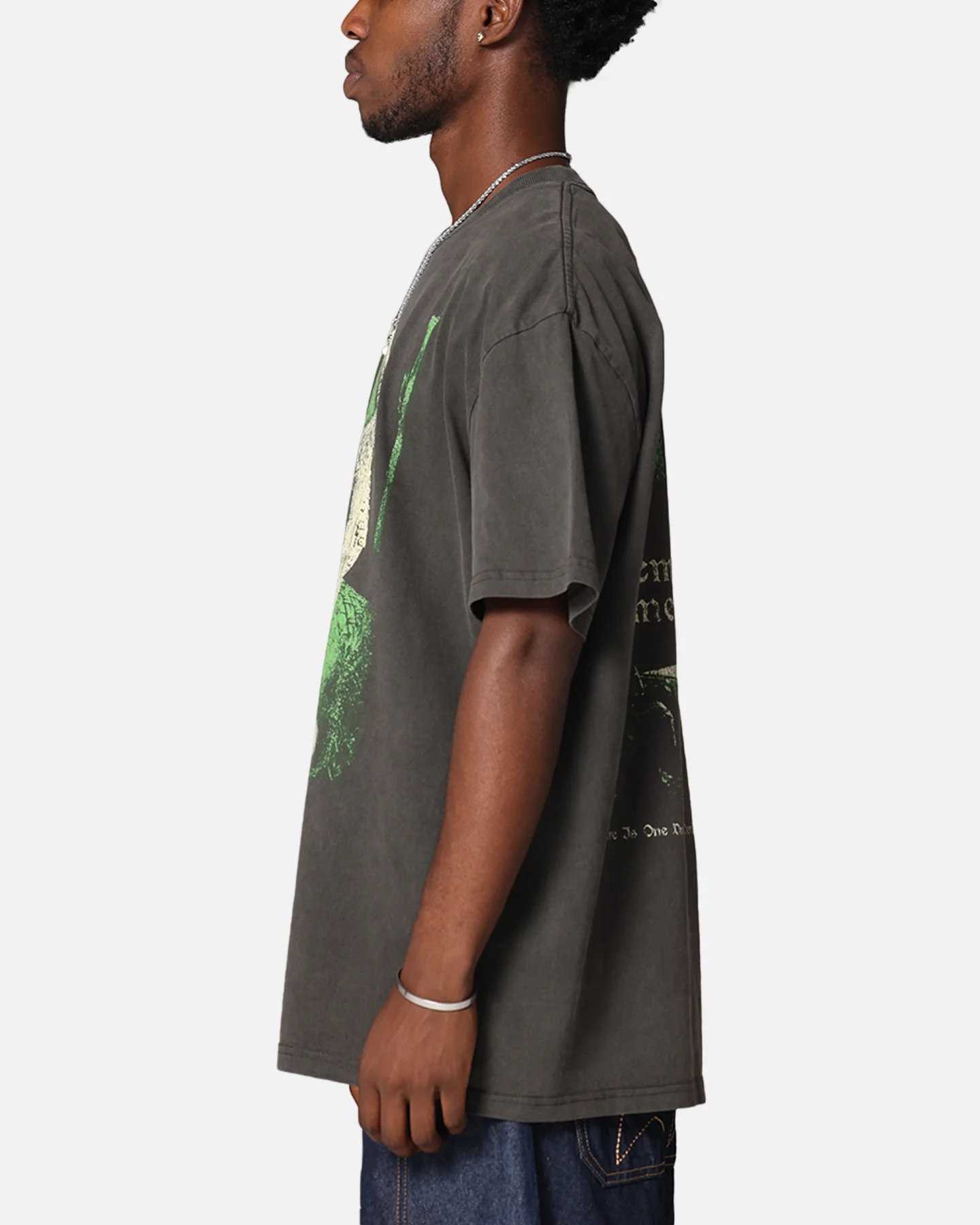 American Thrift X Lord Of The Rings Gimli Toss Heavy T-Shirt Black Wash - Image 6