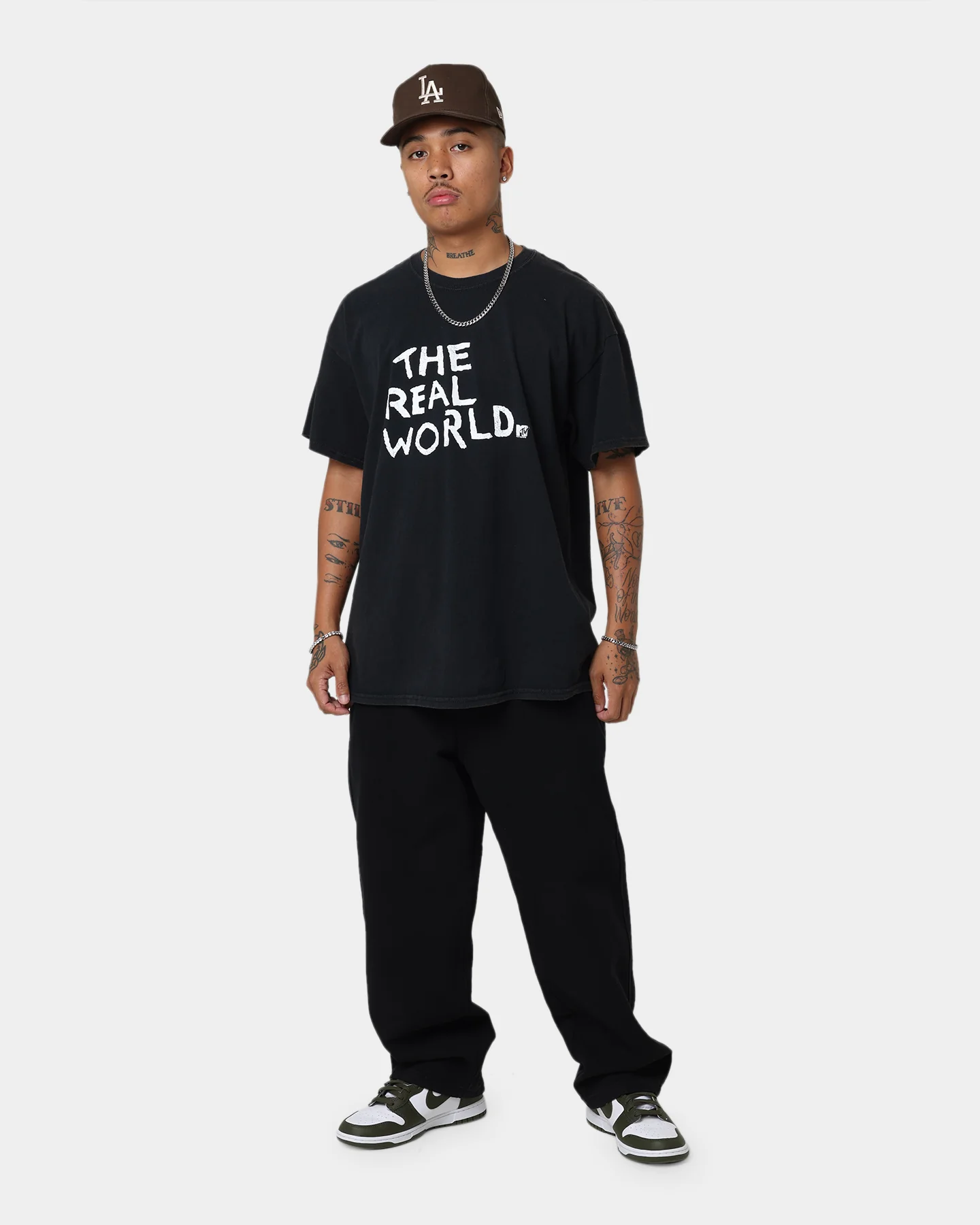 American Thrift X MTV The Real World Vintage T-Shirt Black Wash - Image 2