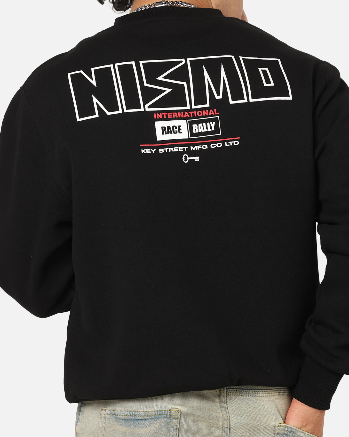 Key Street Nissan Nismo Classic Crewneck Black - Image 7