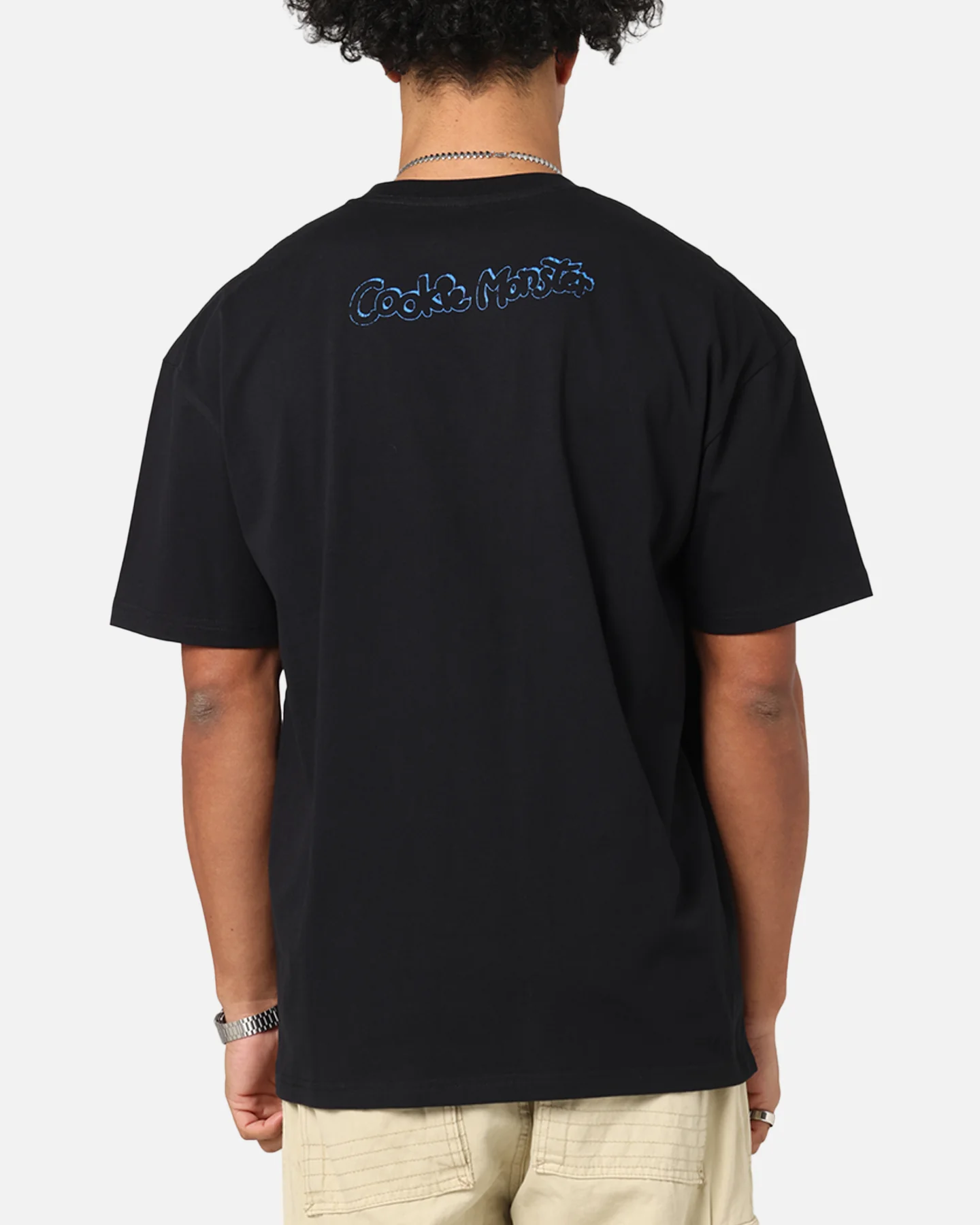 American Thrift X Sesame Street Cookie Monster Grail Heavy T-Shirt Black - Image 2