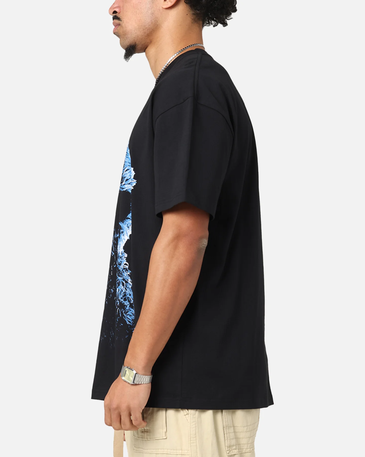 American Thrift X Sesame Street Cookie Monster Grail Heavy T-Shirt Black - Image 6