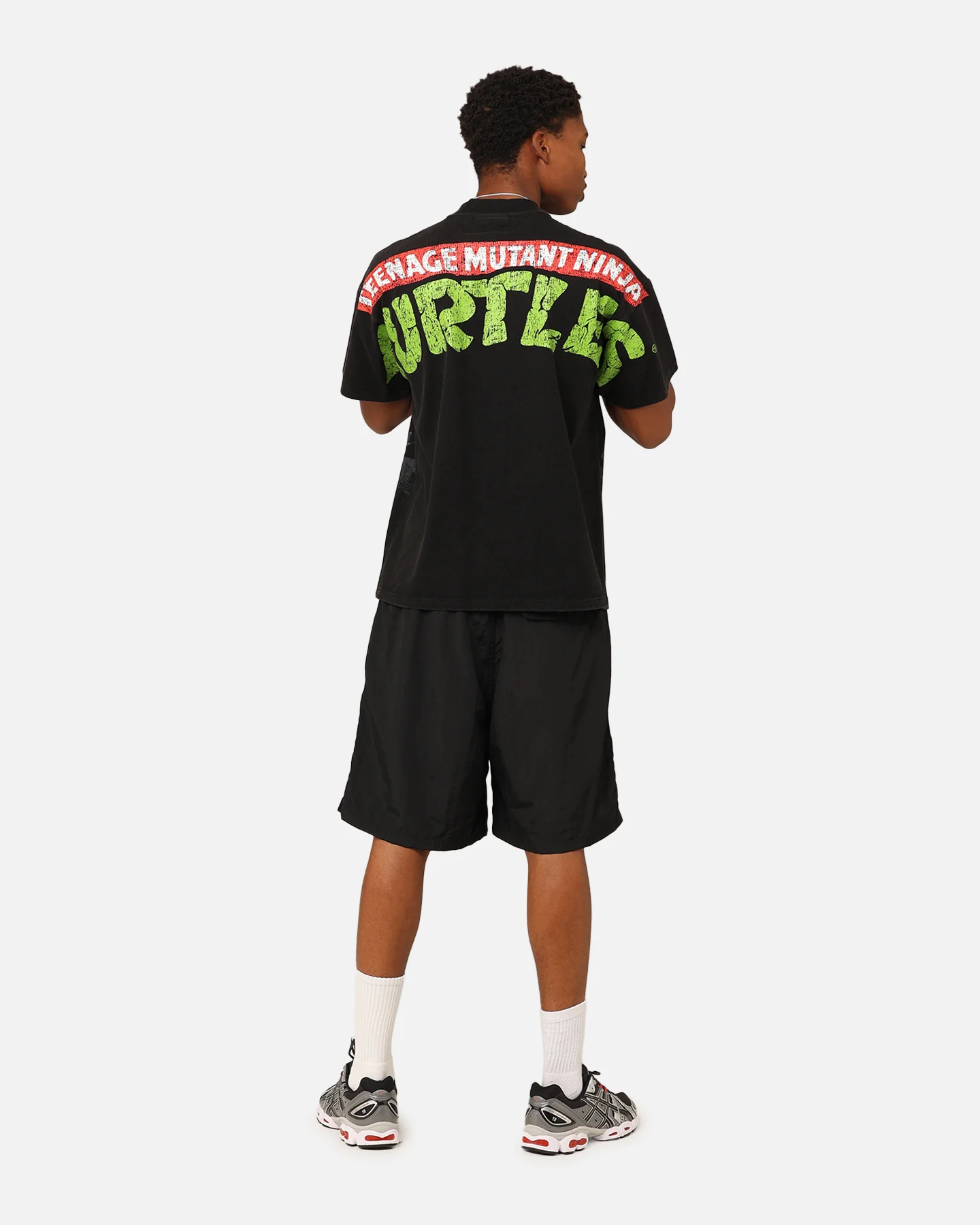 American Thrift X Teenage Mutant Ninja Turtles Shredder Colossal T-Shirt Black Wash - Image 8