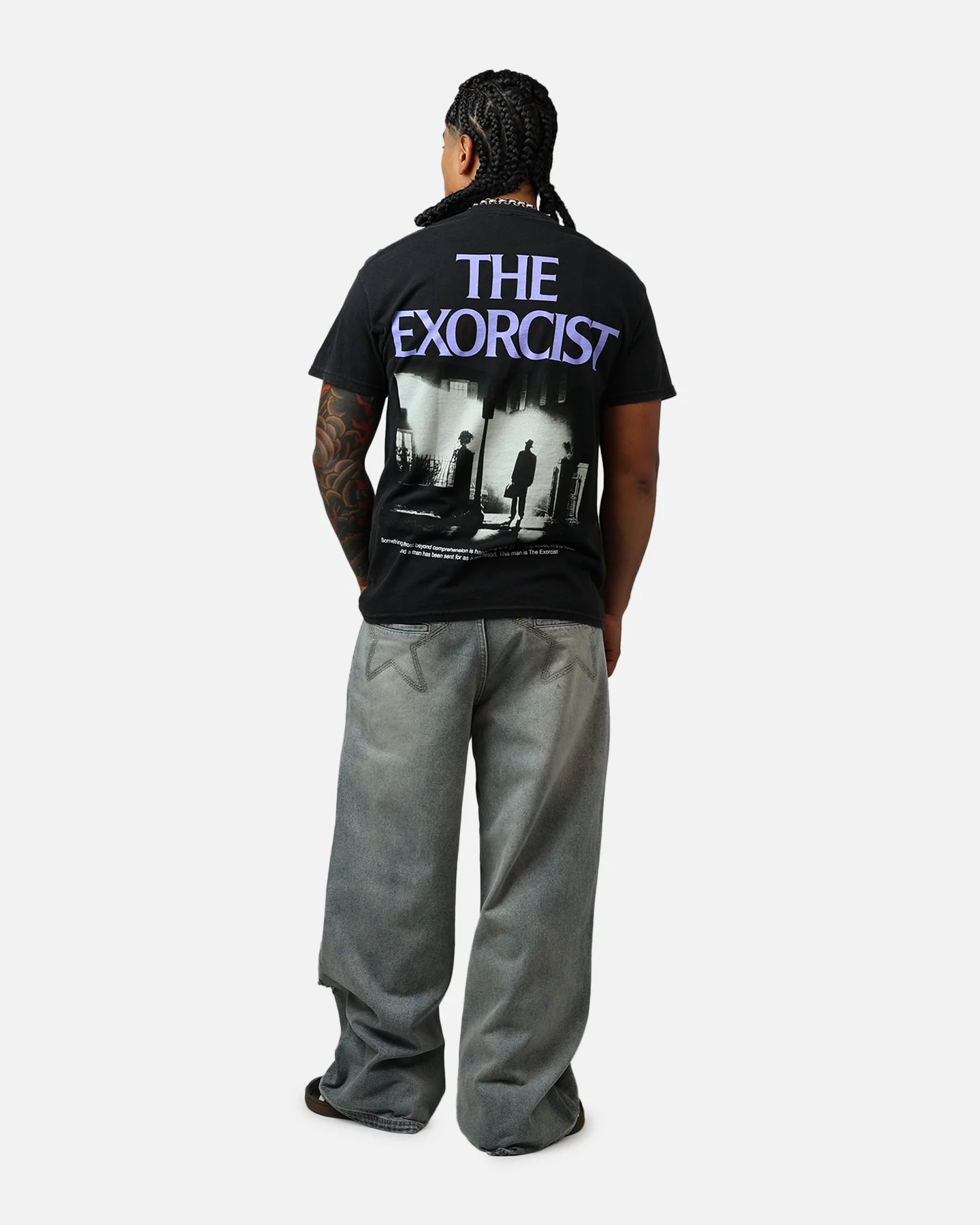 American Thrift X The Exorcist Exorcist Poster T-Shirt Black Wash - Image 6