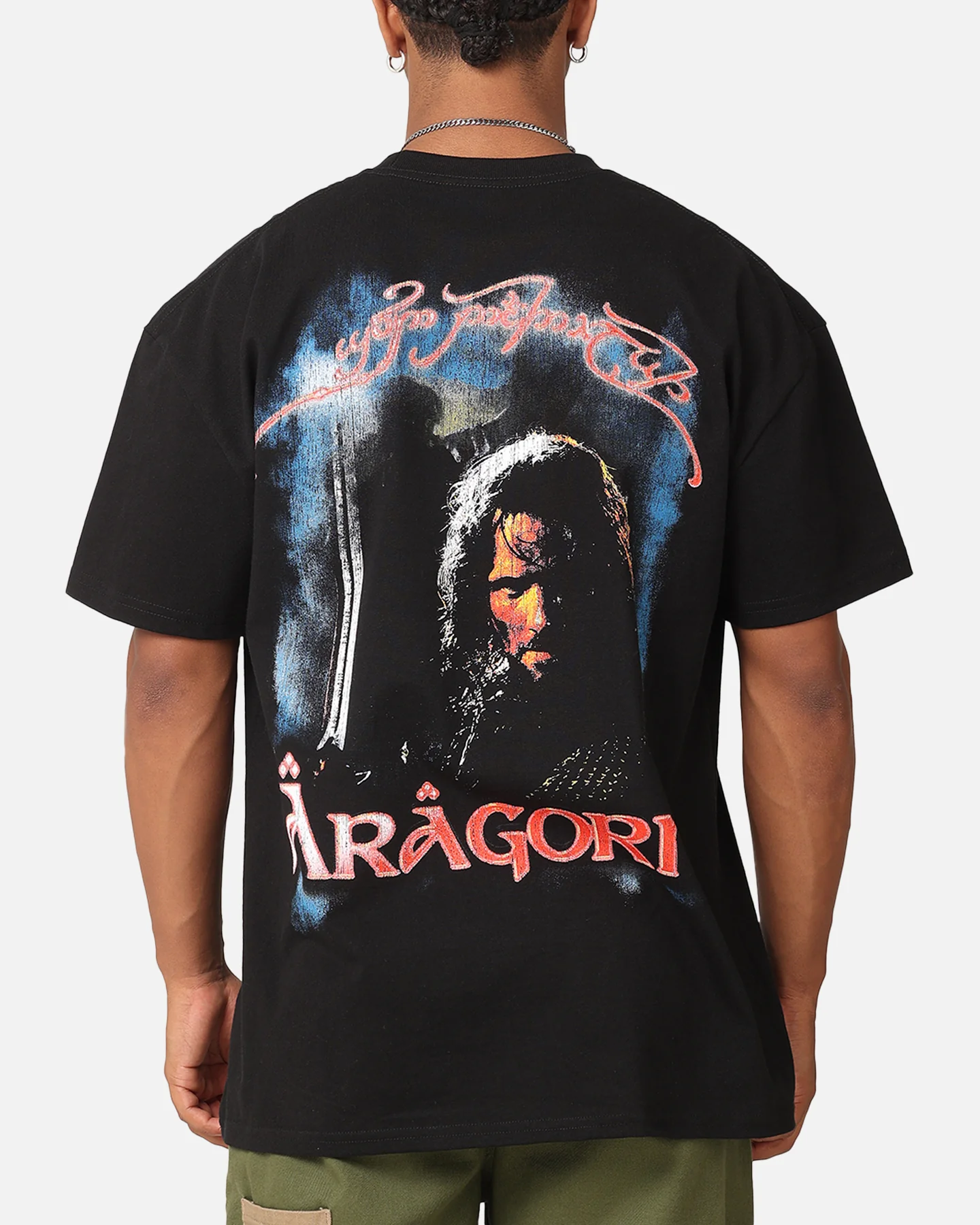 American Thrift X The Lord Of The Ring Aragorn Heavy T-Shirt Black - Image 2