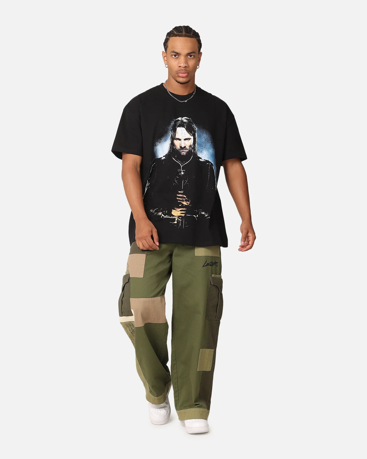 American Thrift X The Lord Of The Ring Aragorn Heavy T-Shirt Black - Image 3