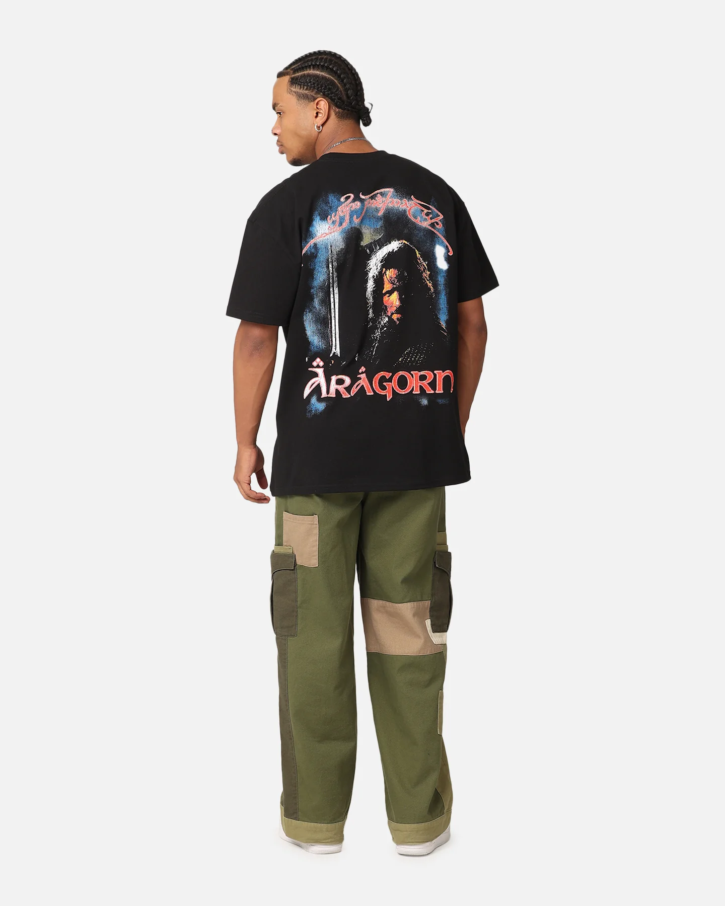 American Thrift X The Lord Of The Ring Aragorn Heavy T-Shirt Black - Image 4