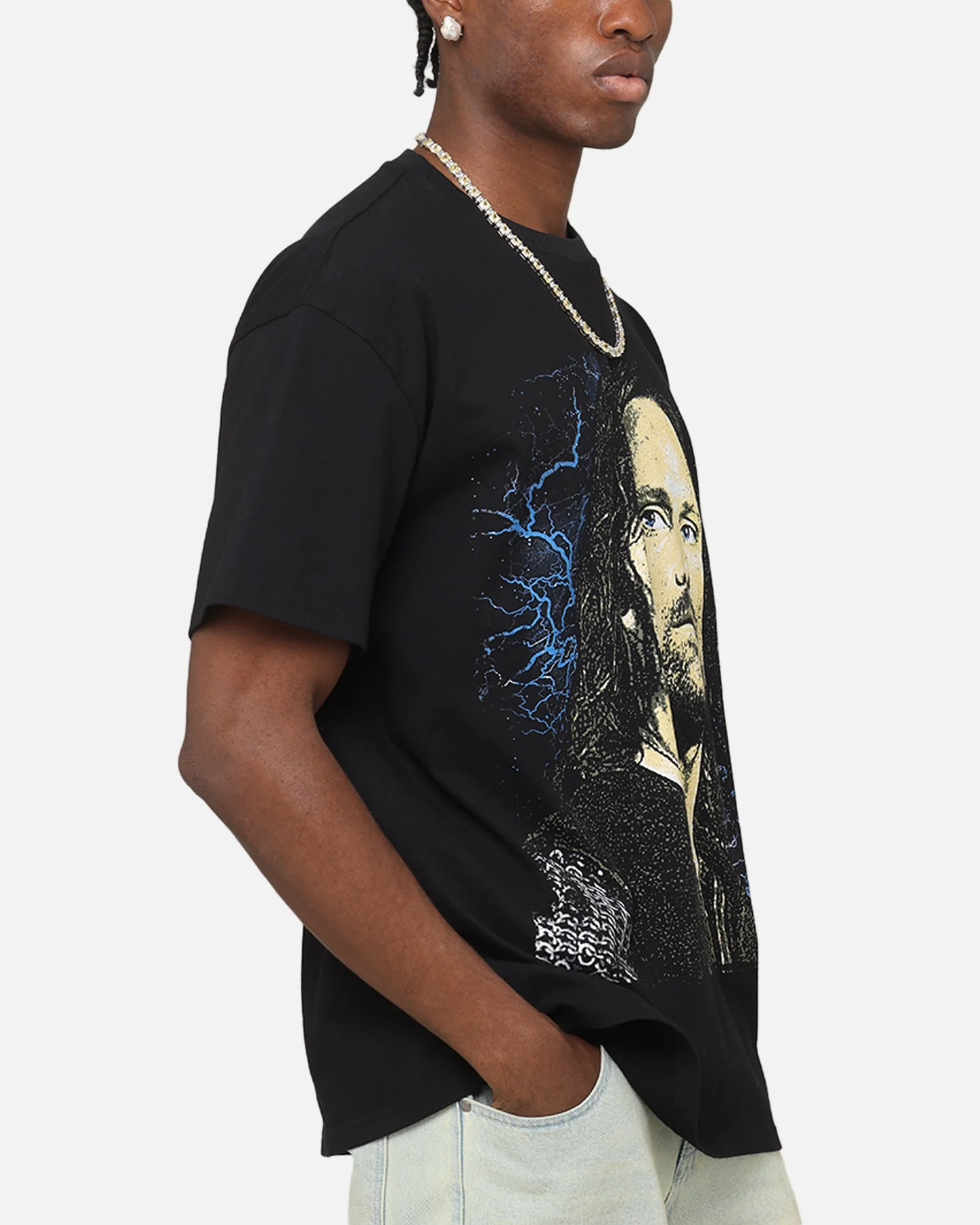 American Thrift X The Lord Of The Rings Aragorn Heavy T-Shirt Black - Image 5