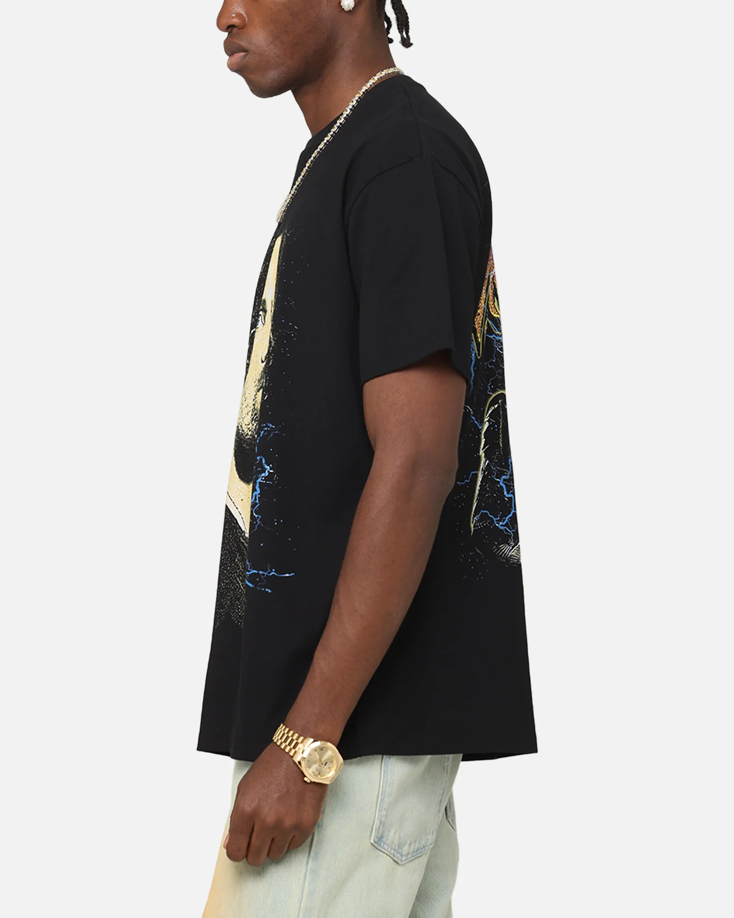 American Thrift X The Lord Of The Rings Aragorn Heavy T-Shirt Black - Image 6