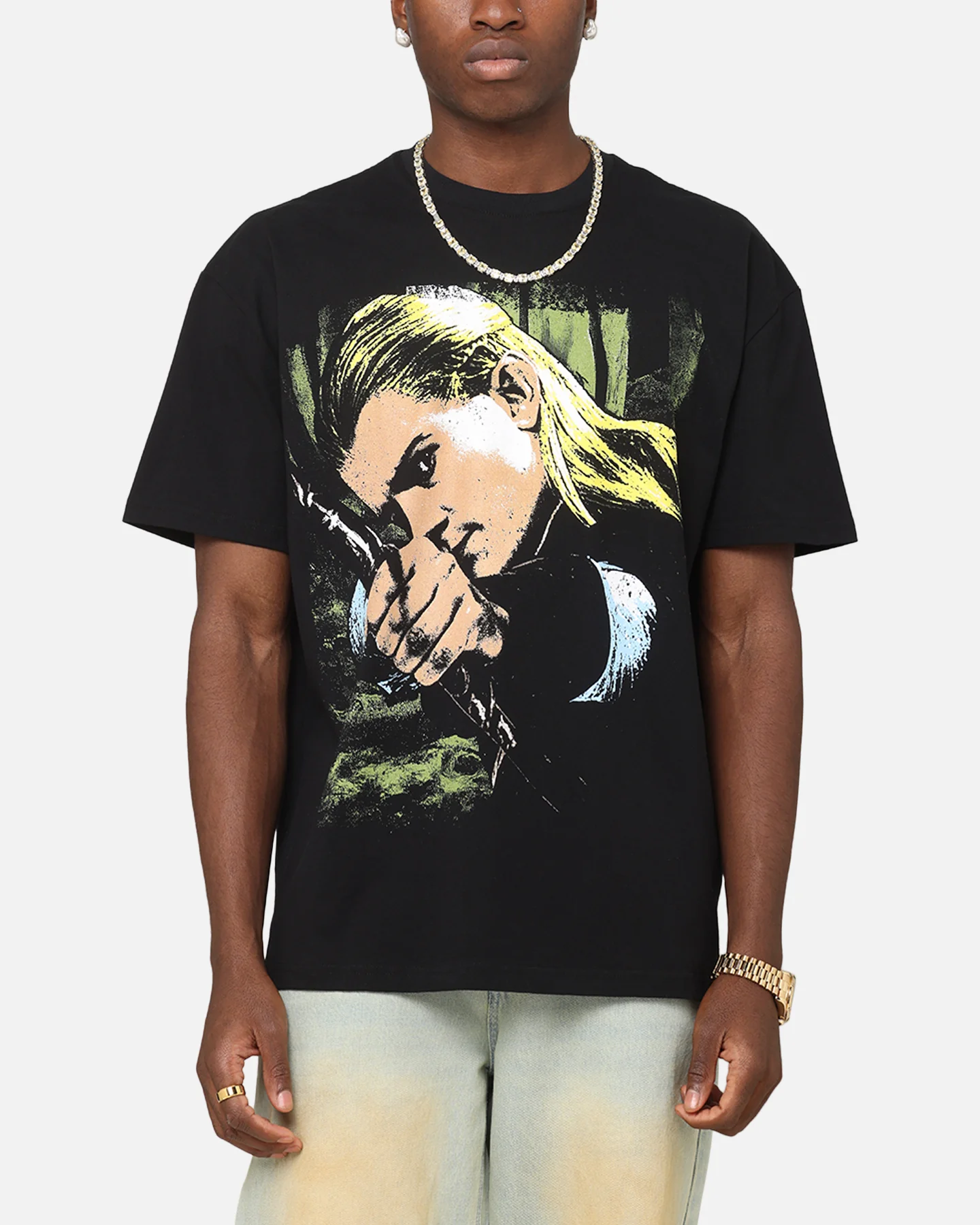 American Thrift X The Lord Of The Rings Legolas Heavy T-Shirt Black