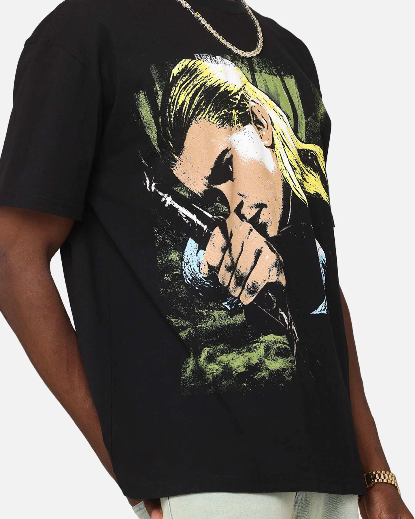 American Thrift X The Lord Of The Rings Legolas Heavy T-Shirt Black - Image 7