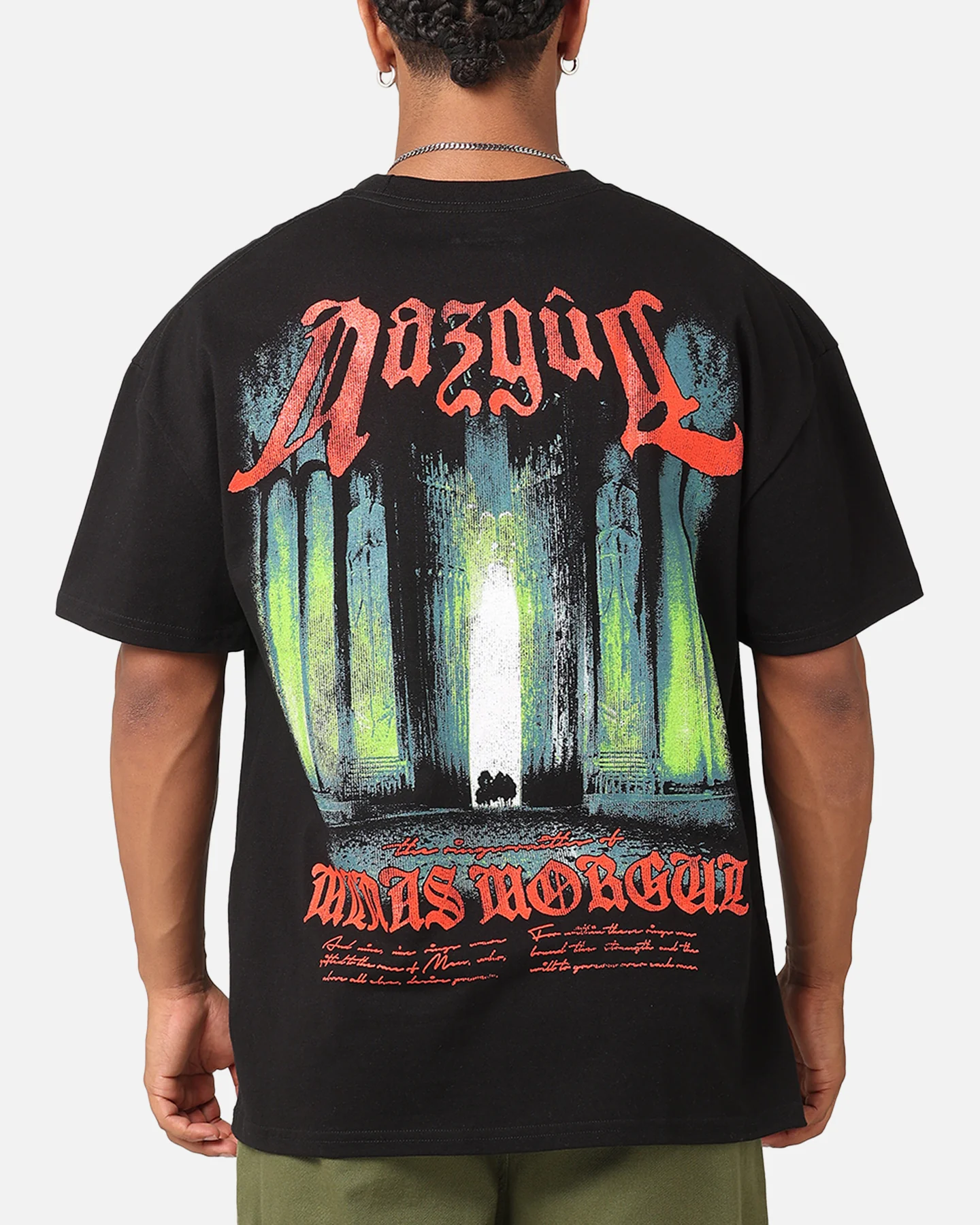 American Thrift X The Lord Of The Rings Nazgul Heavy Vintage T-Shirt Black - Image 2