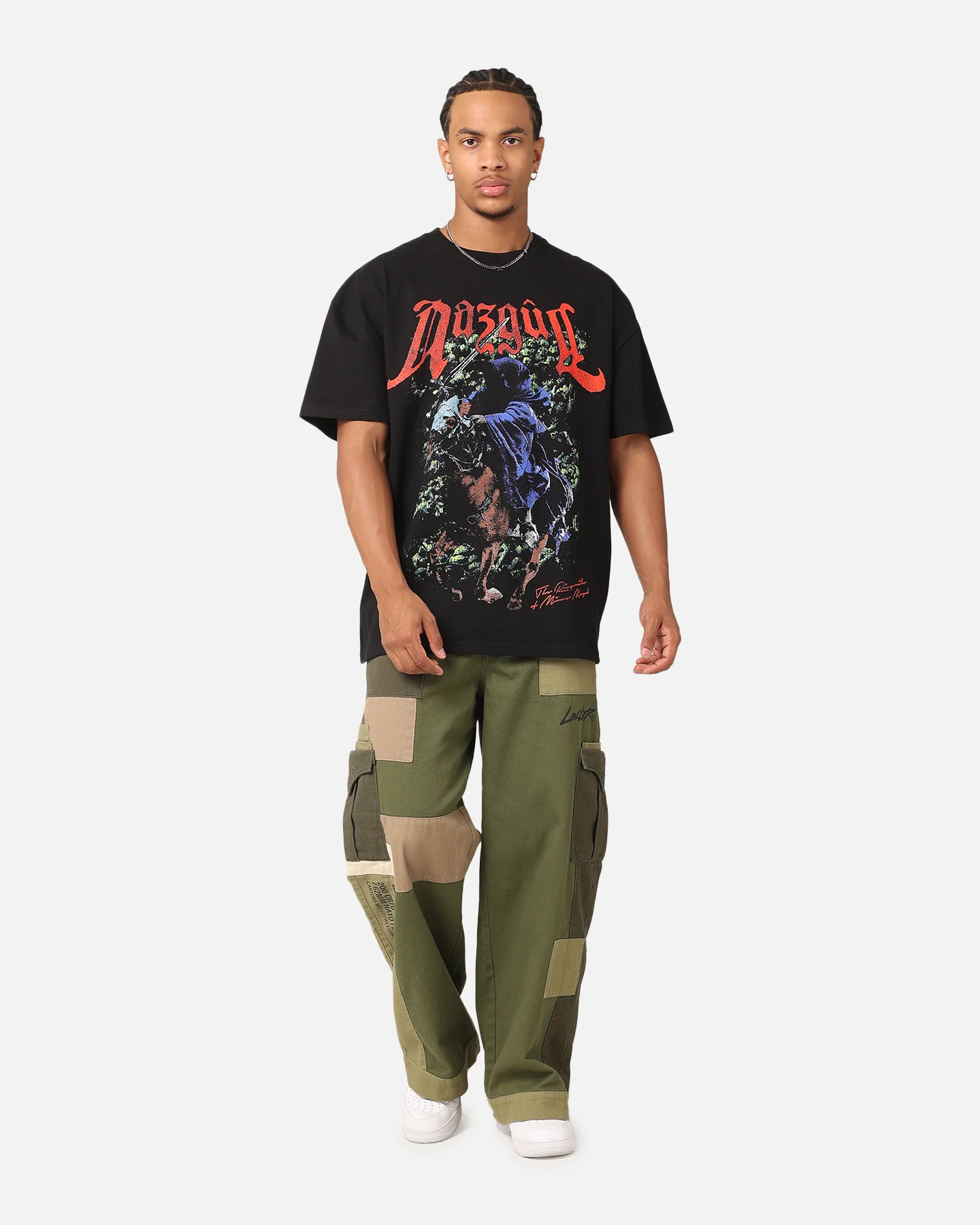 American Thrift X The Lord Of The Rings Nazgul Heavy Vintage T-Shirt Black - Image 3