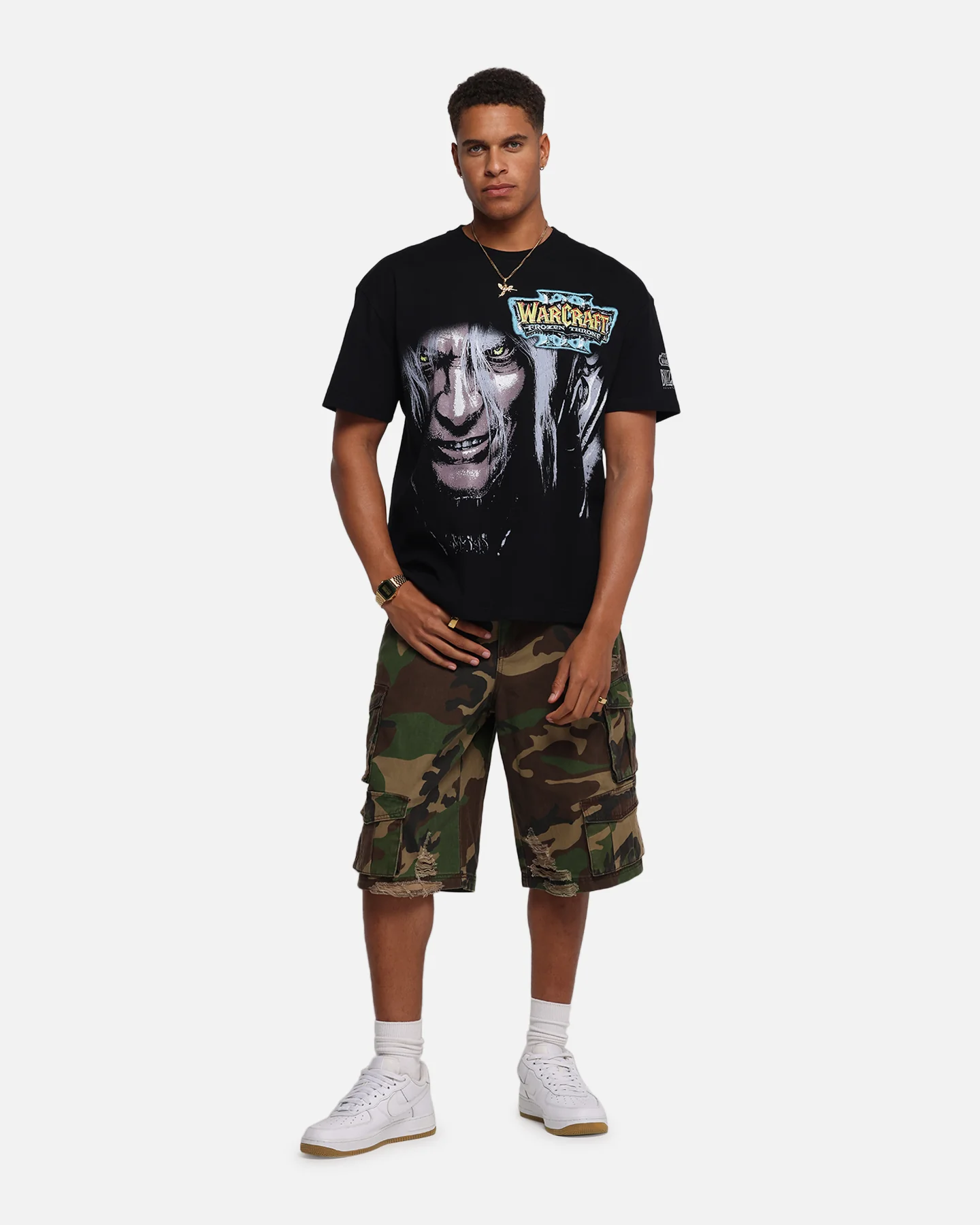 American Thrift X Warcraft III: The Frozen Throne Heavy T-Shirt Black - Image 3
