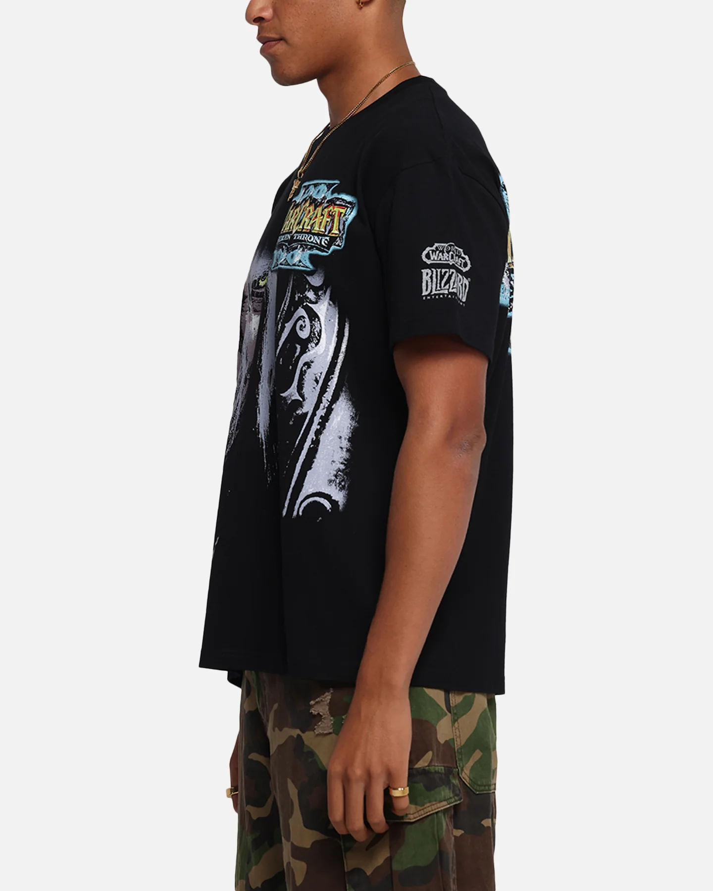 American Thrift X Warcraft III: The Frozen Throne Heavy T-Shirt Black - Image 6