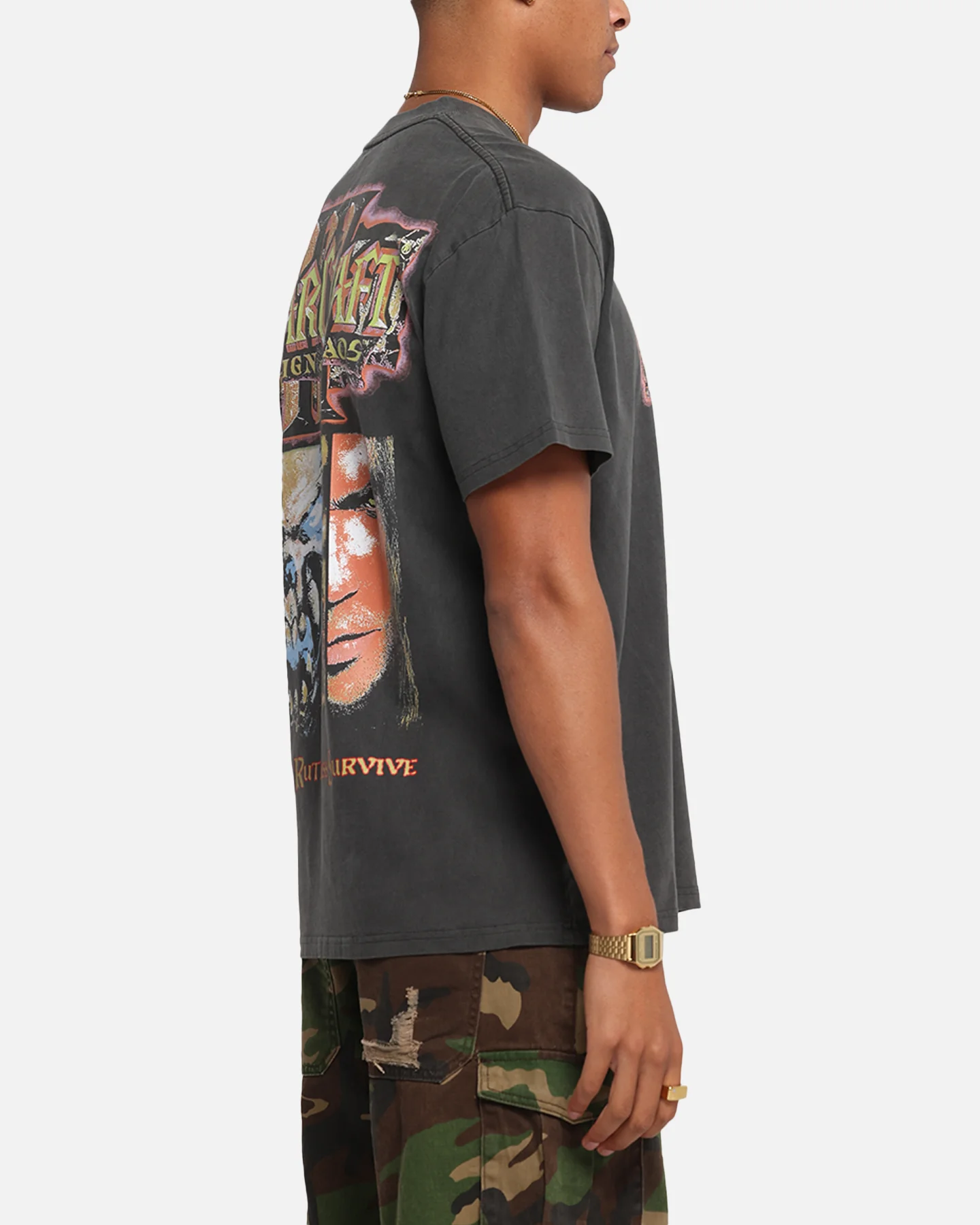 American Thrift X Warcraft: Reign Of Chaos Heavy T-Shirt Black Wash - Image 5