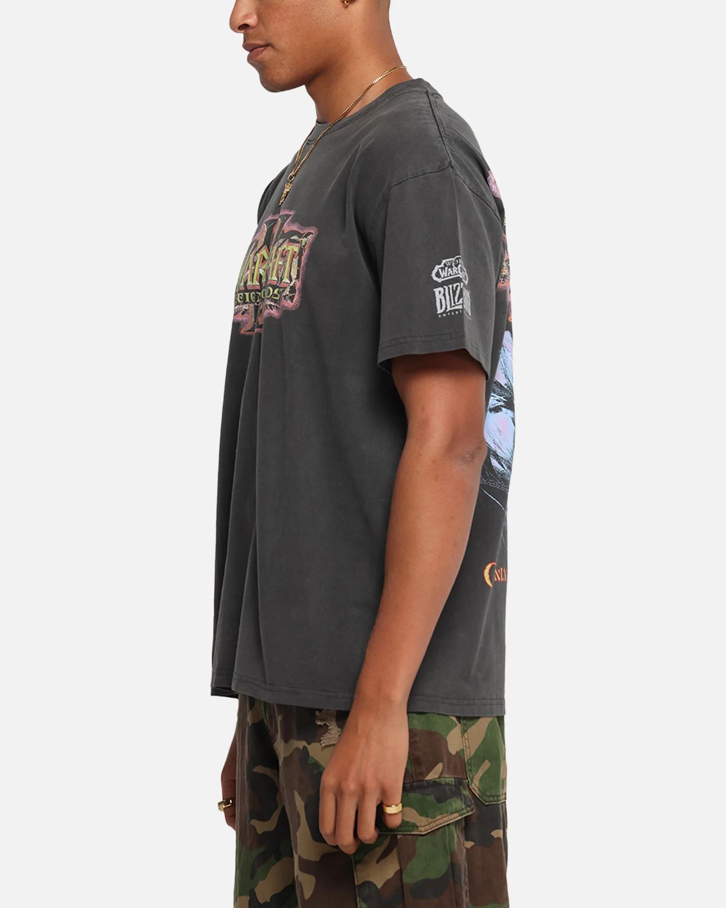 American Thrift X Warcraft: Reign Of Chaos Heavy T-Shirt Black Wash - Image 6