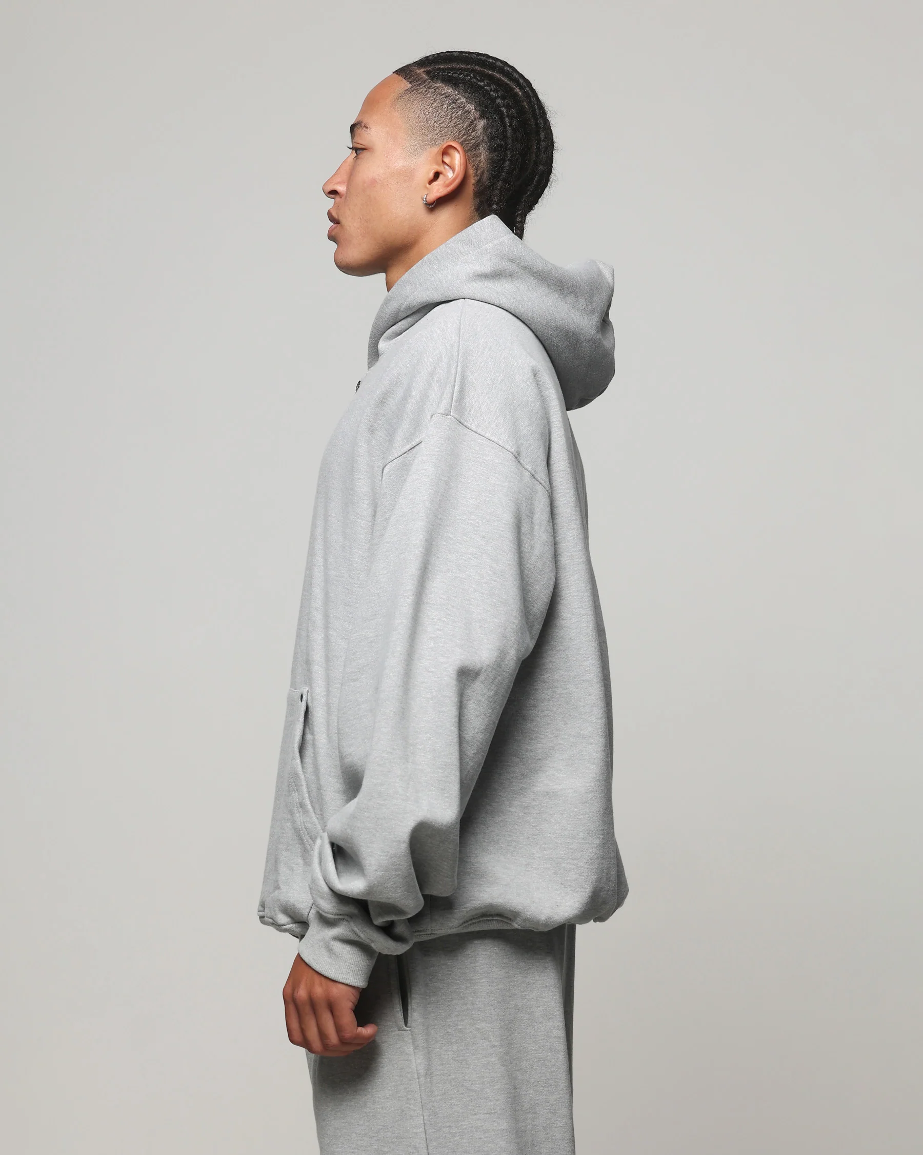 American Thrift Zip Hoodie Grey Heather - Image 7
