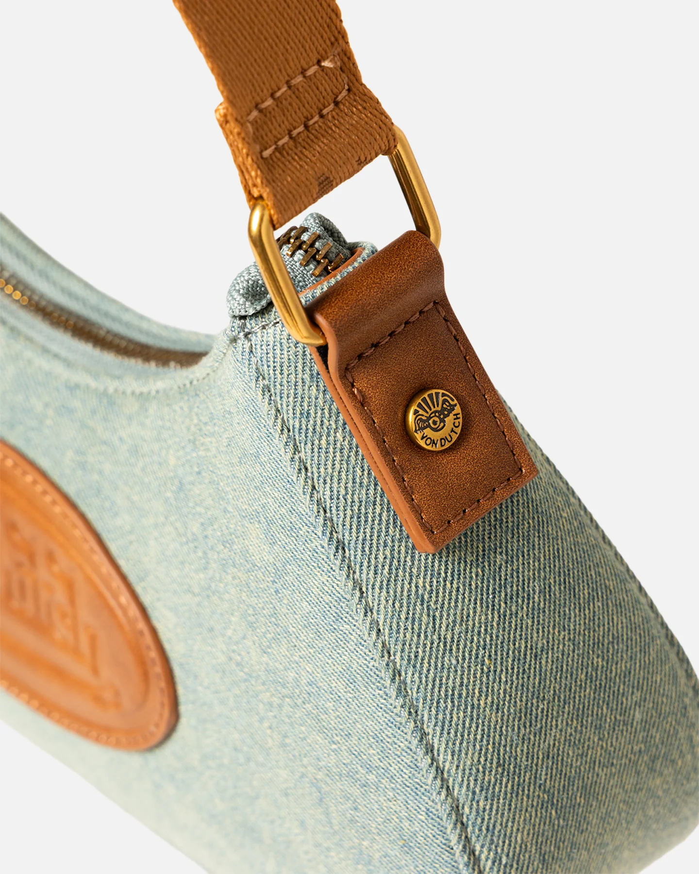 Von Dutch Women's Amy Dirty Shoulder Bag Dirty Denim - Image 8