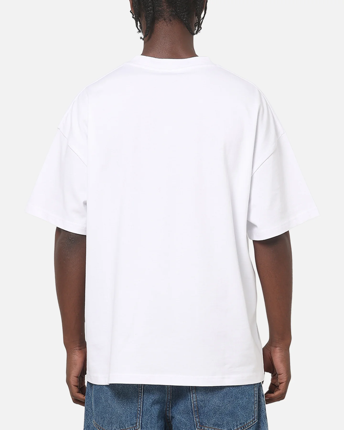 Carre Applique T-Shirt Solid White - Image 3