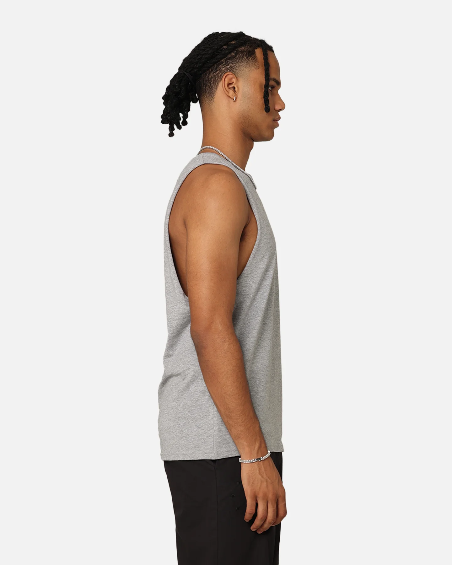 AS Colour Barnard Goat Crew Muscle T-Shirt Grey - Image 5
