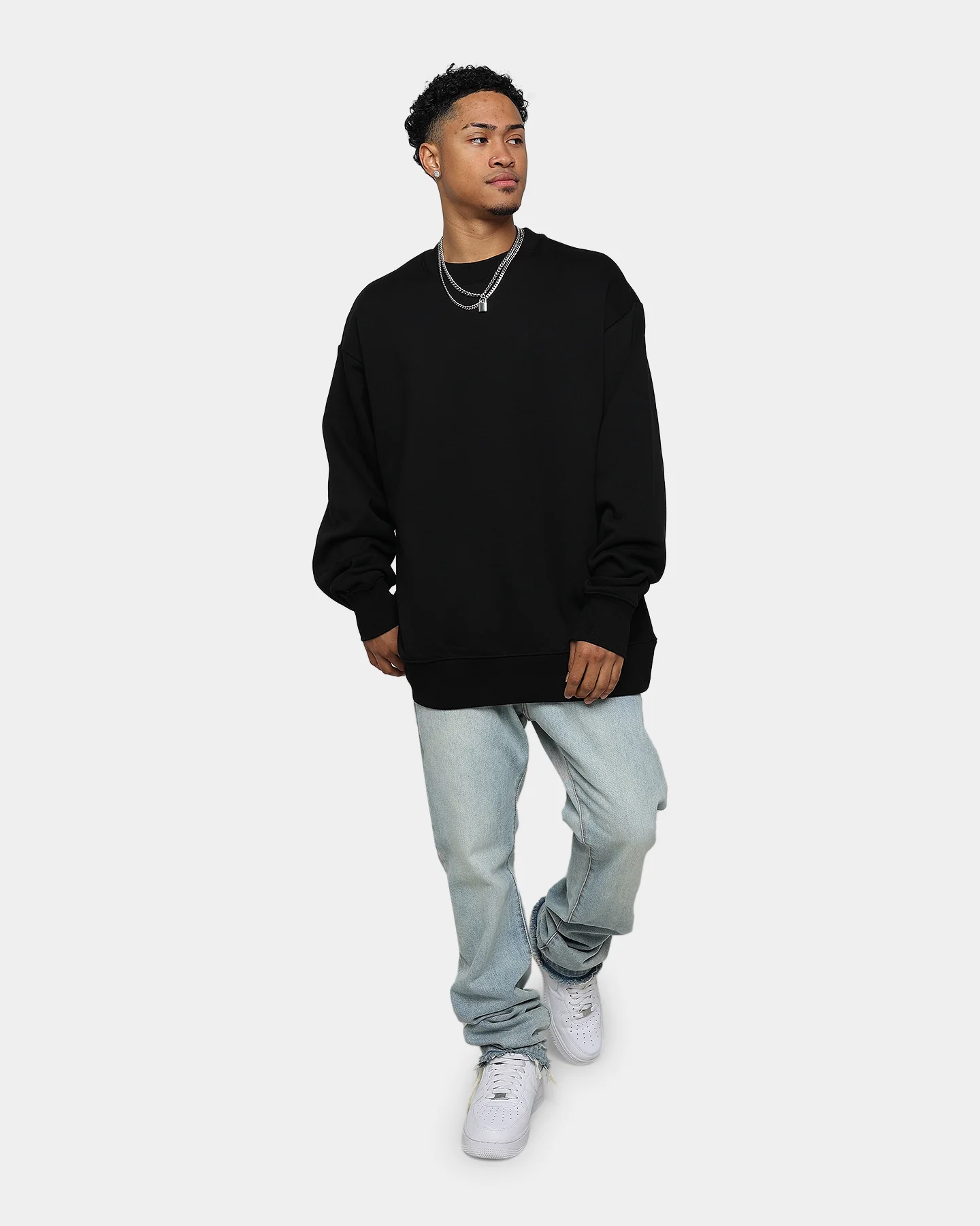 AS Colour Heavy Crewneck Black - Image 2