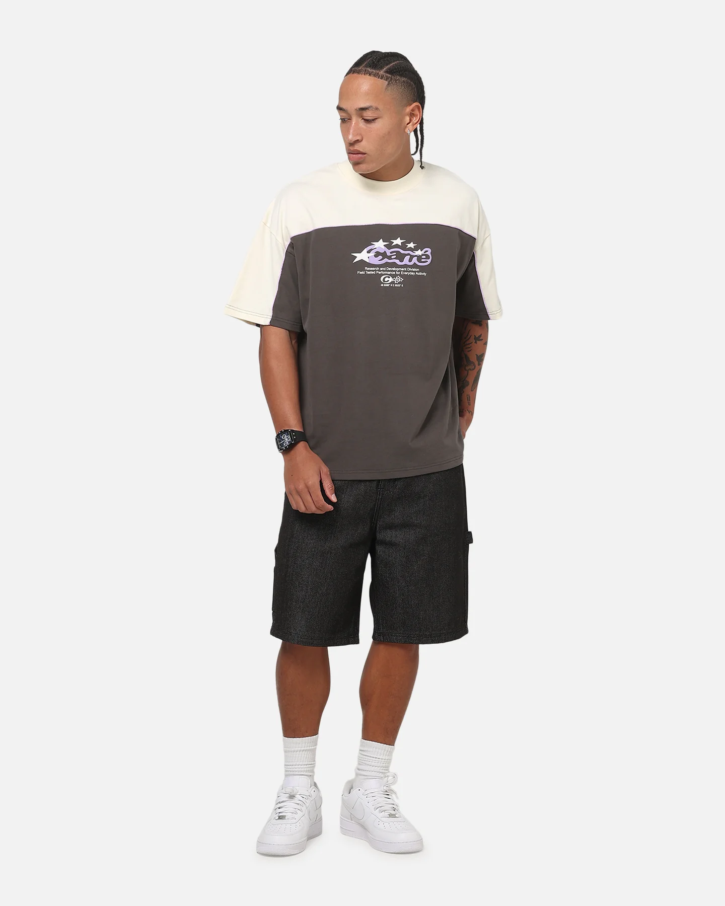 Carre Athletic Crew T-shirt Charcoal - Image 2