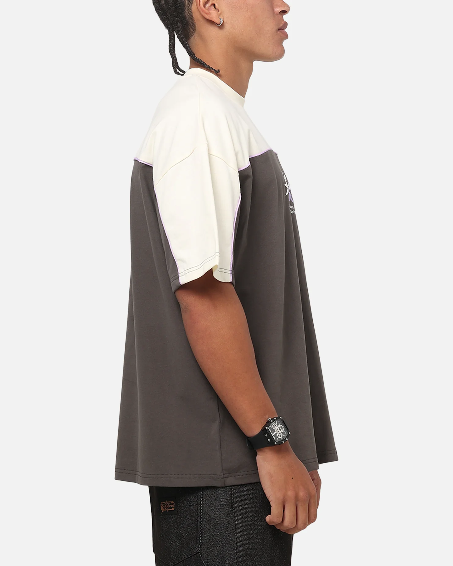 Carre Athletic Crew T-shirt Charcoal - Image 4