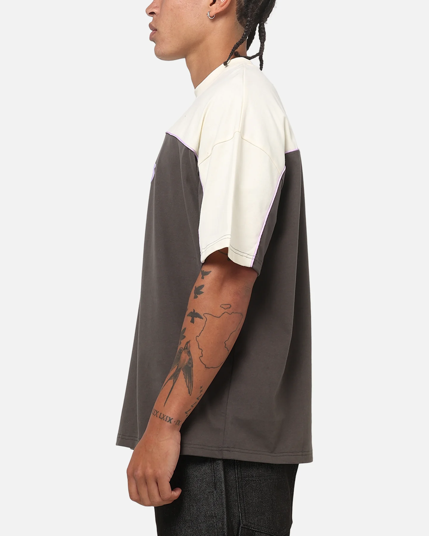 Carre Athletic Crew T-shirt Charcoal - Image 5