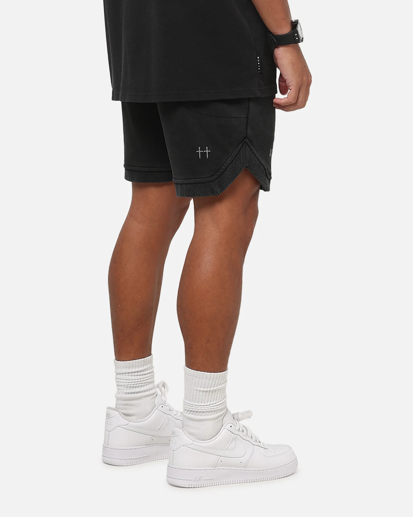 Saint Morta ATH-LTC Fleece Shorts Pigment Black - Image 5