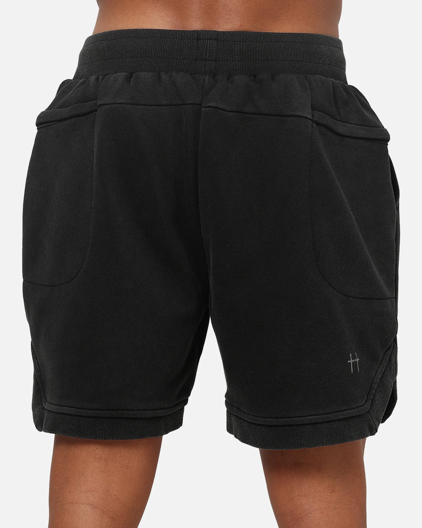 Saint Morta ATH-LTC Fleece Shorts Pigment Black - Image 8