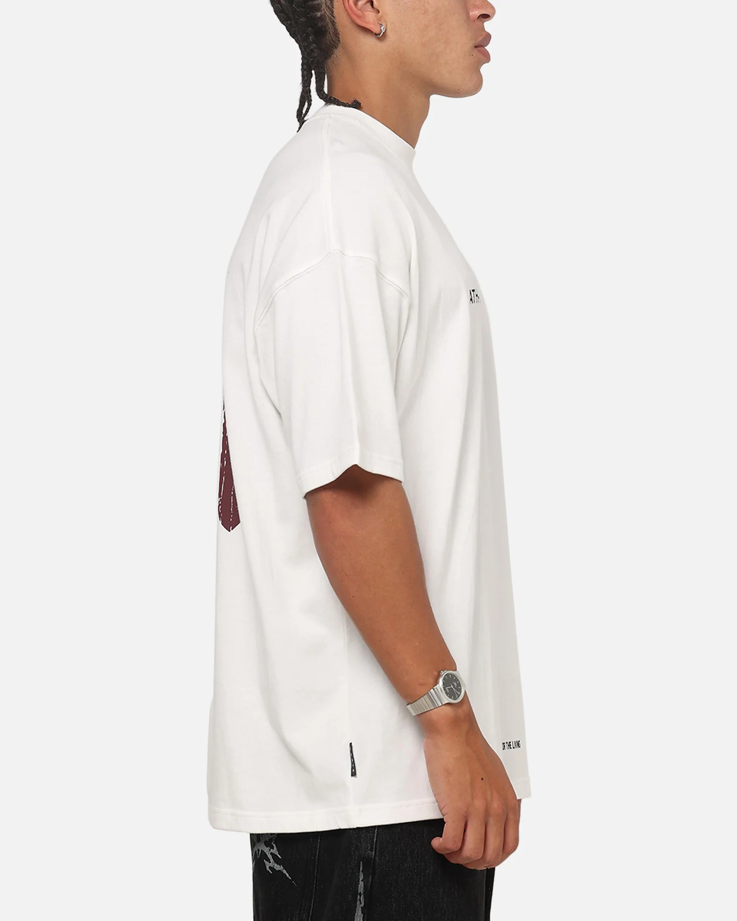 Saint Morta ATHLTC S4 Boxy T-Shirt Off White - Image 5