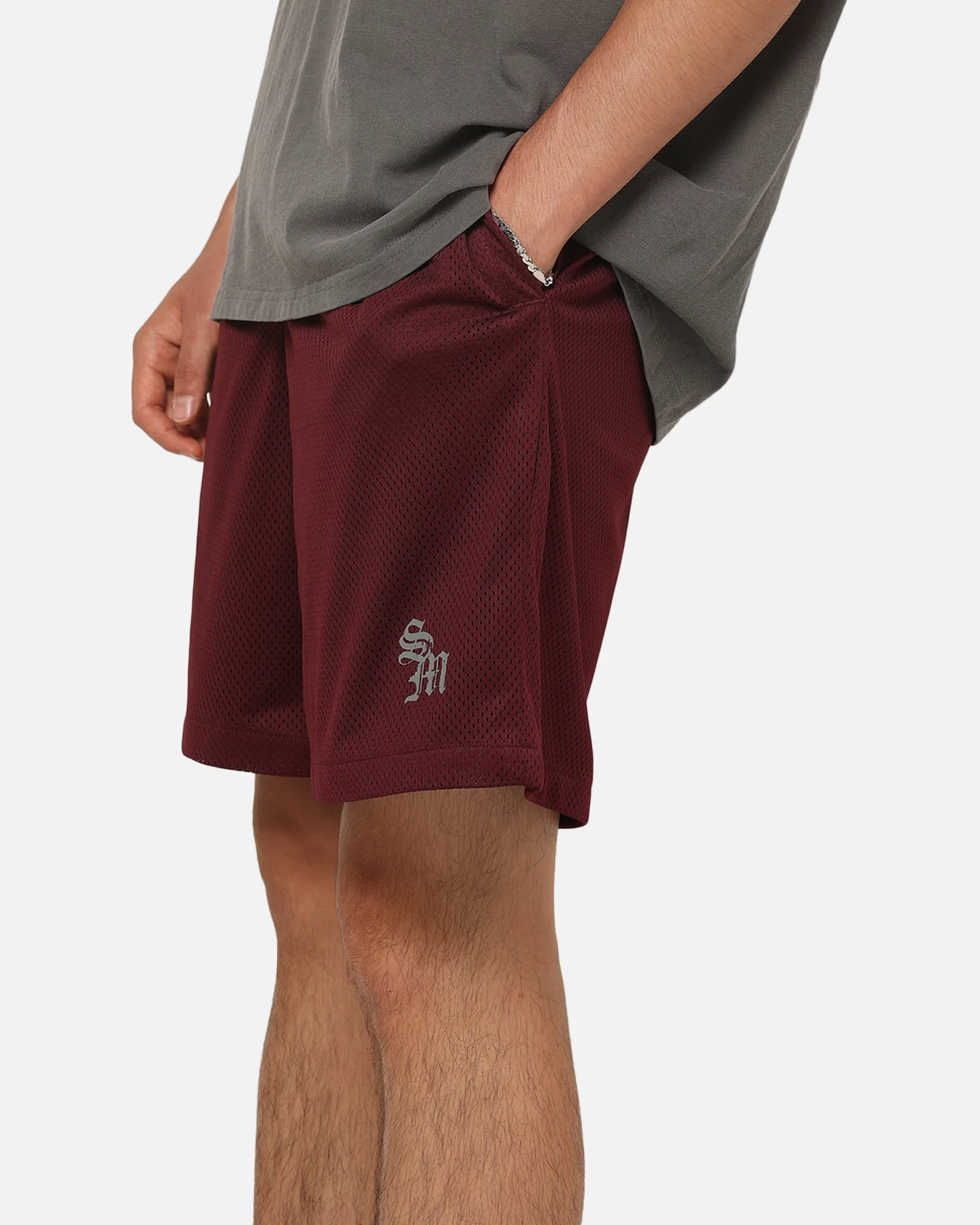Saint Morta Athltc S4 Mesh Shorts Port - Image 4