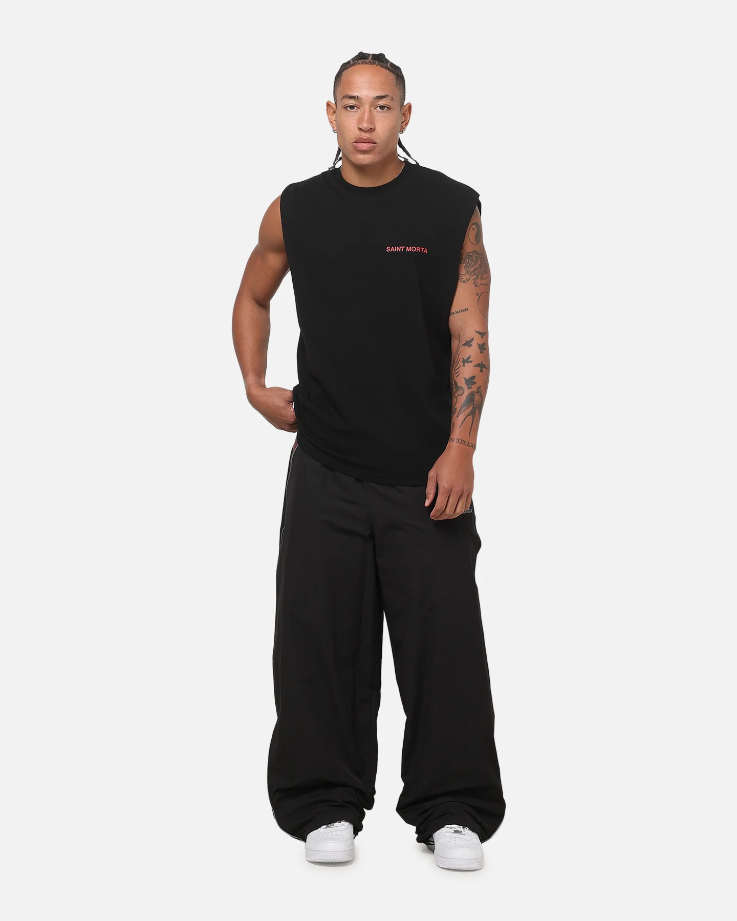 Saint Morta Athltc Training Pants Black/Port - Image 2