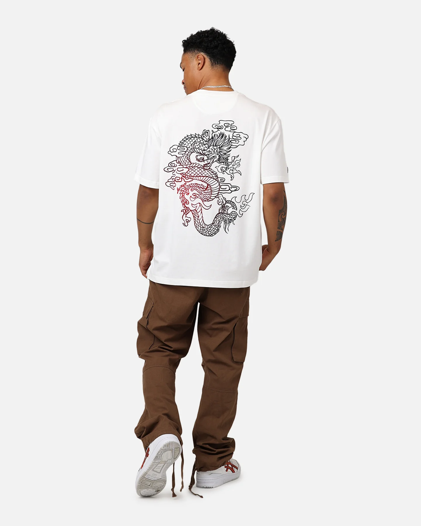 Avirex Dragon T-Shirt Snow White - Image 3