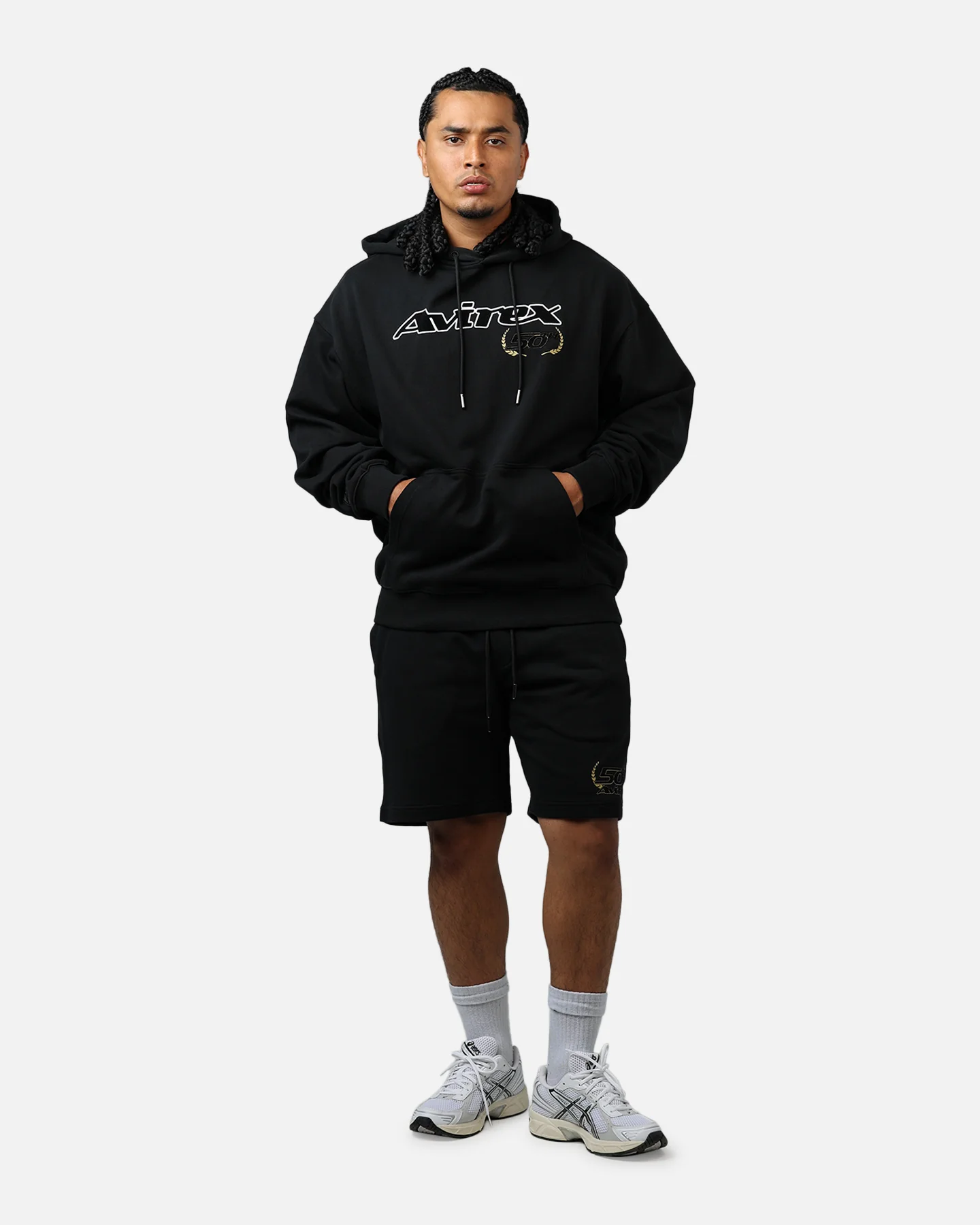 Avirex Gold Hoodie Black/Gold - Image 3
