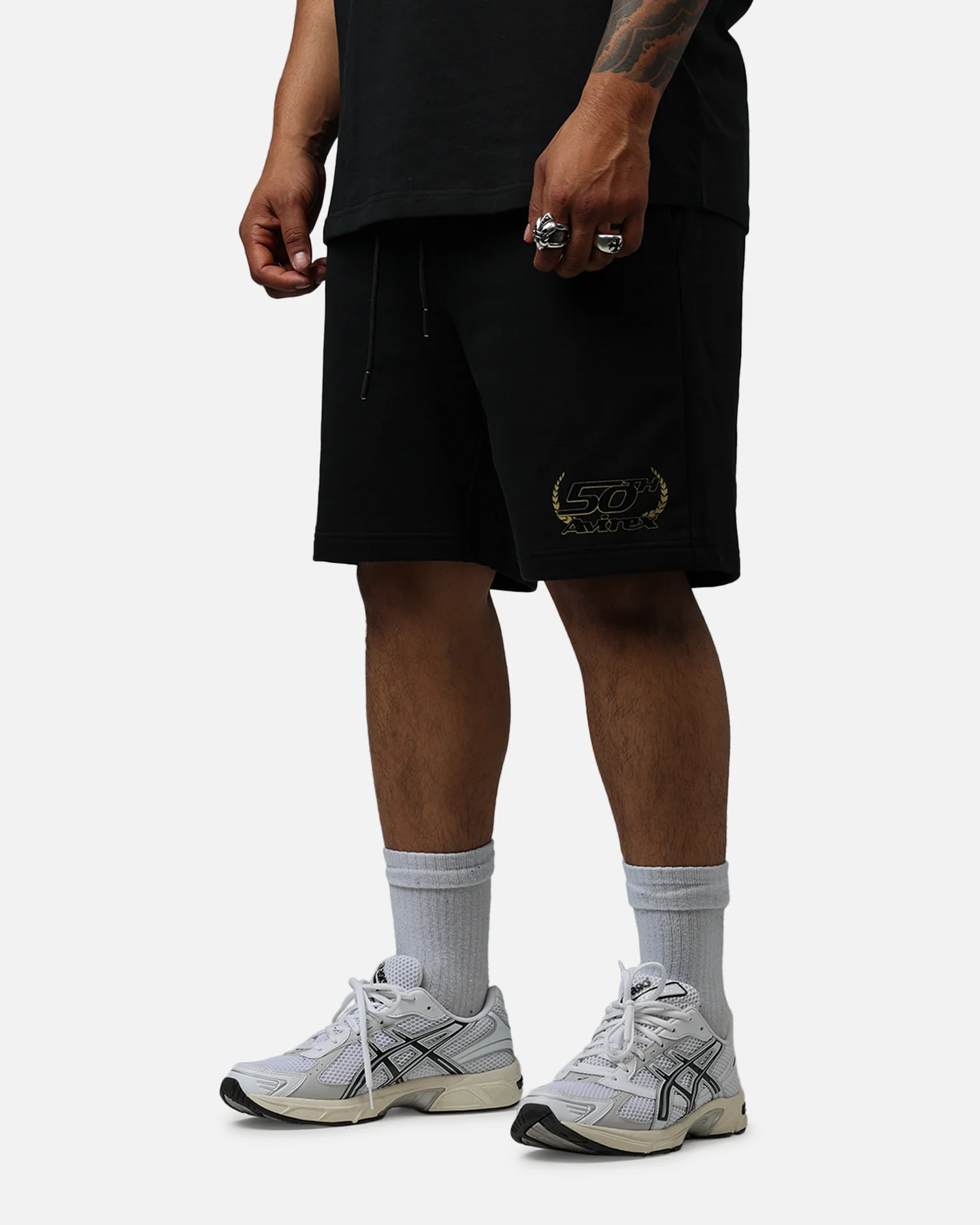 Avirex Gold Shorts Black/Gold - Image 4