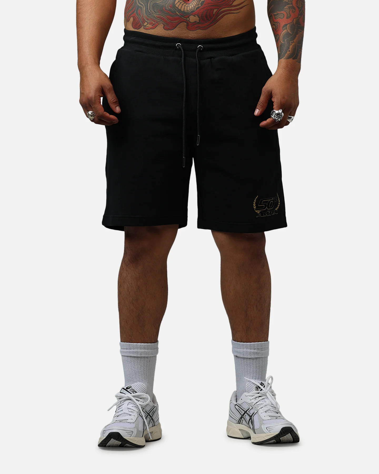Avirex Gold Shorts Black/Gold - Image 6