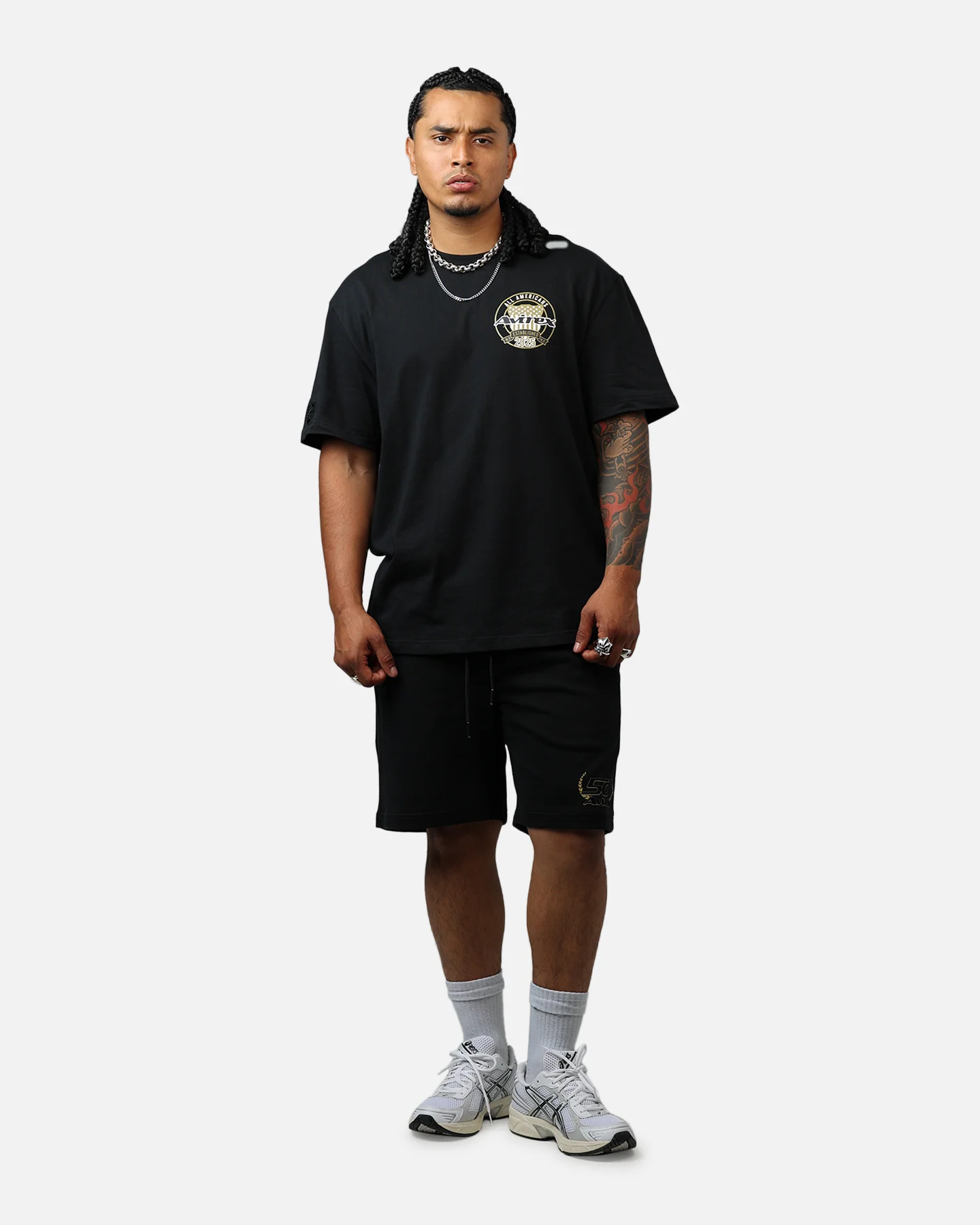 Avirex Gold T-Shirt Black/Gold - Image 3