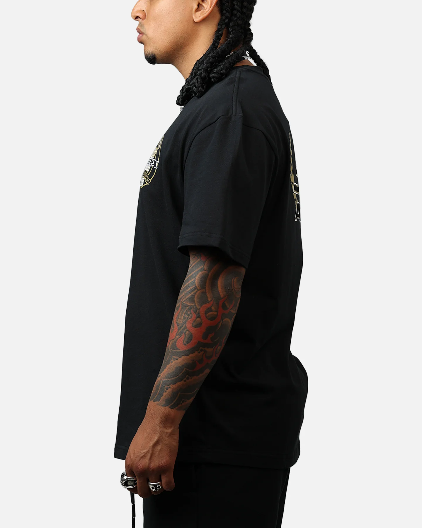 Avirex Gold T-Shirt Black/Gold - Image 5