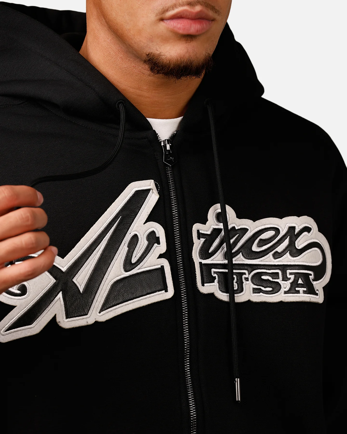 Avirex Script Full Zip Hoodie Black - Image 6