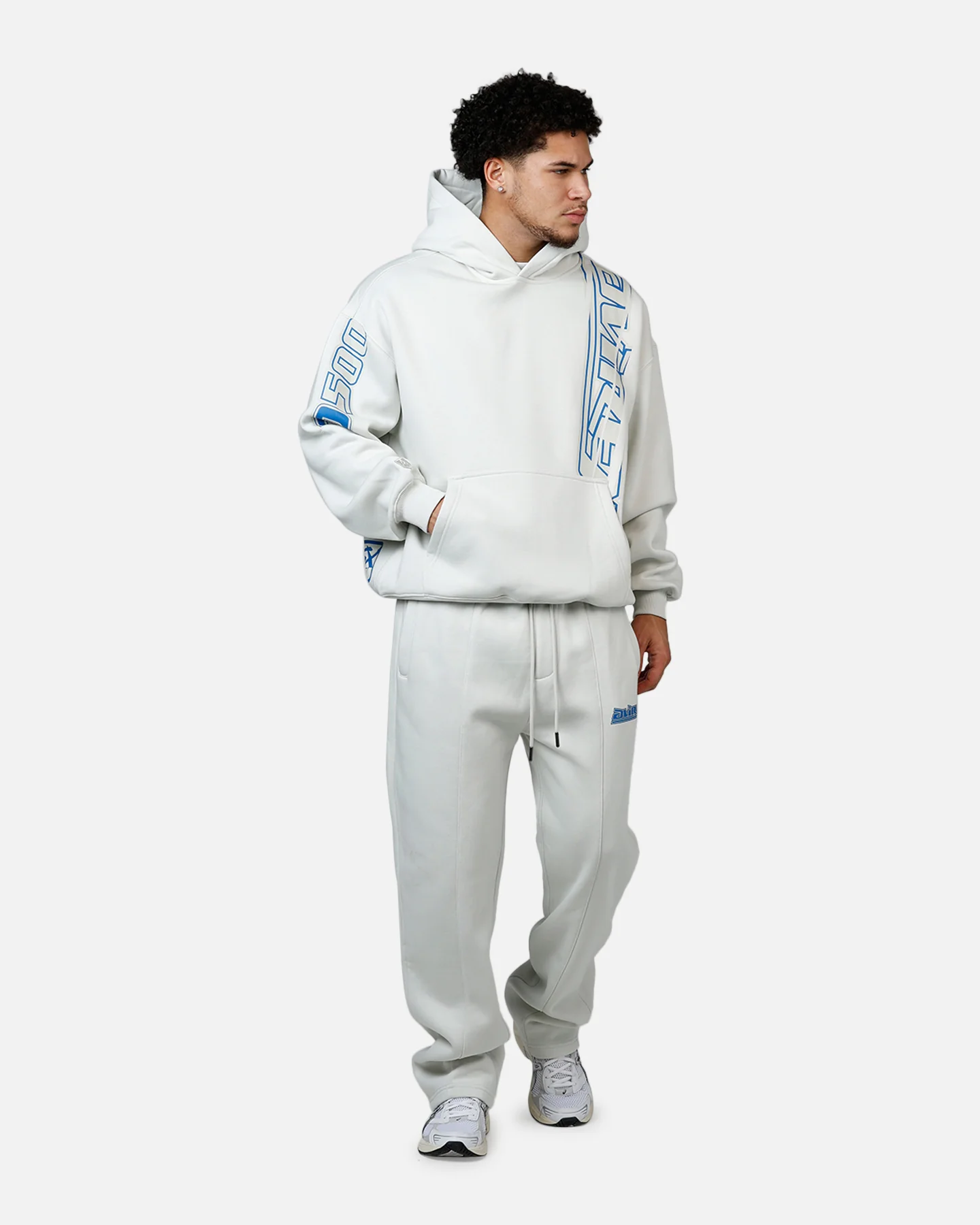 Avirex Spider Racer Hoodie Grey - Image 3
