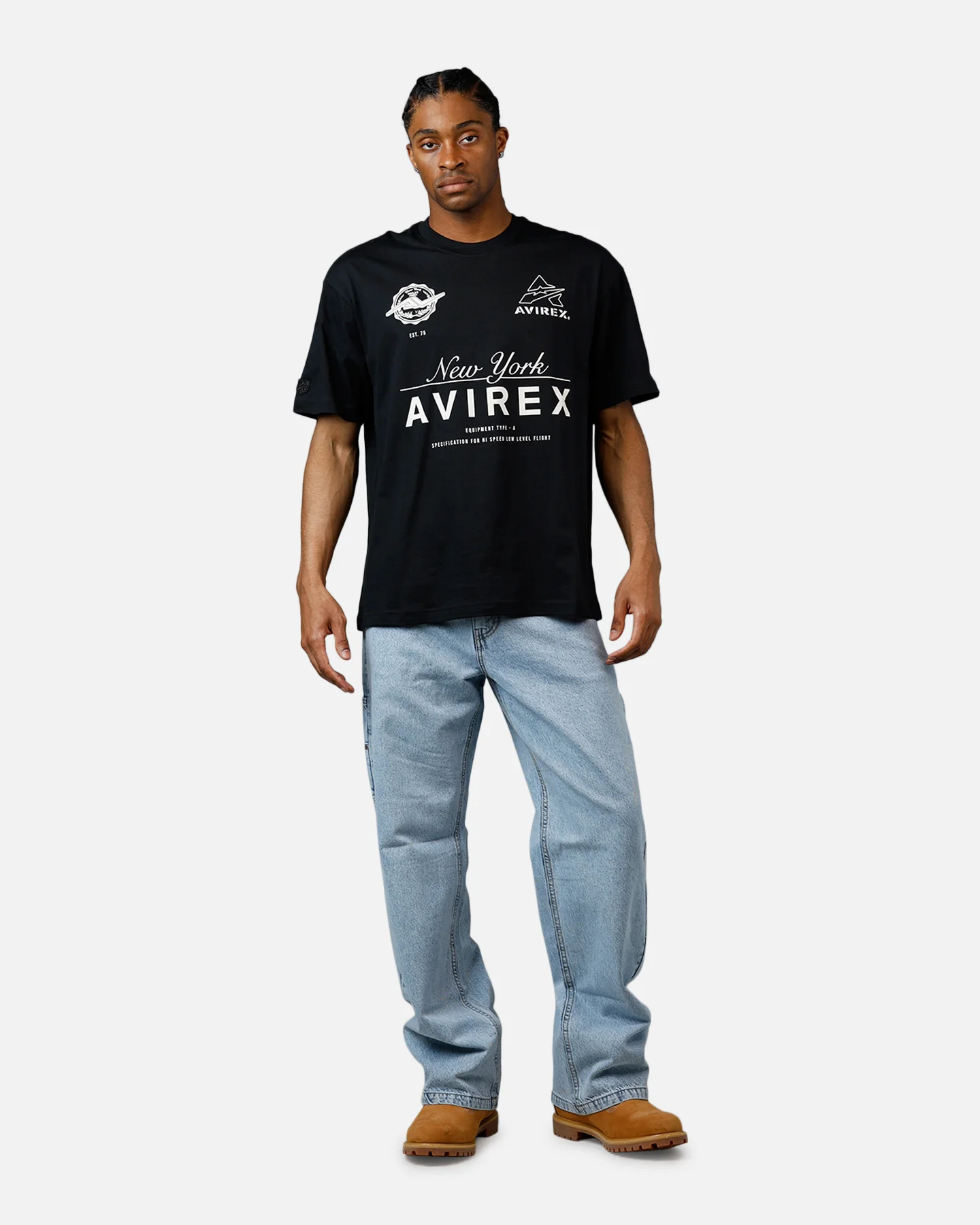 Avirex Team Avirex T-Shirt Black - Image 3