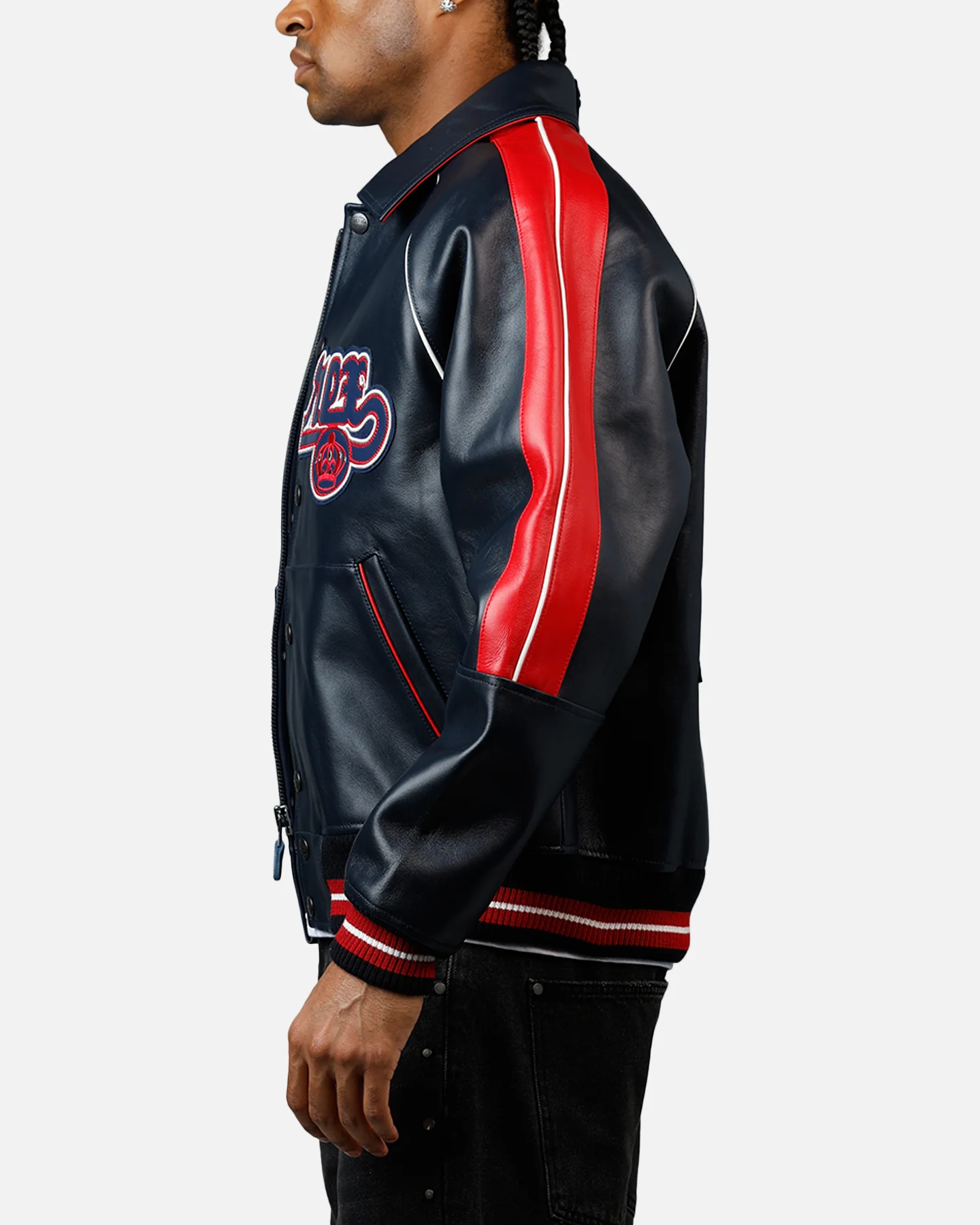 Avirex The Kings Jacket Navy/Red - Image 5